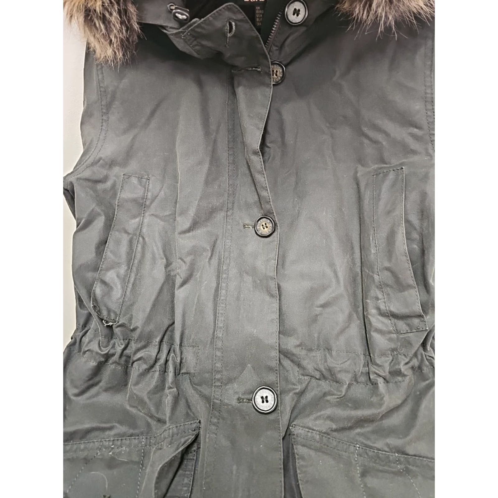 Barbour Barbour Parka Waxed Cotton Green USA SIZE 6 Women Jacket Coat Barbour Thrunton Parka Waxed Size M / US 6-8 / IT 42-44 - 3 Thumbnail