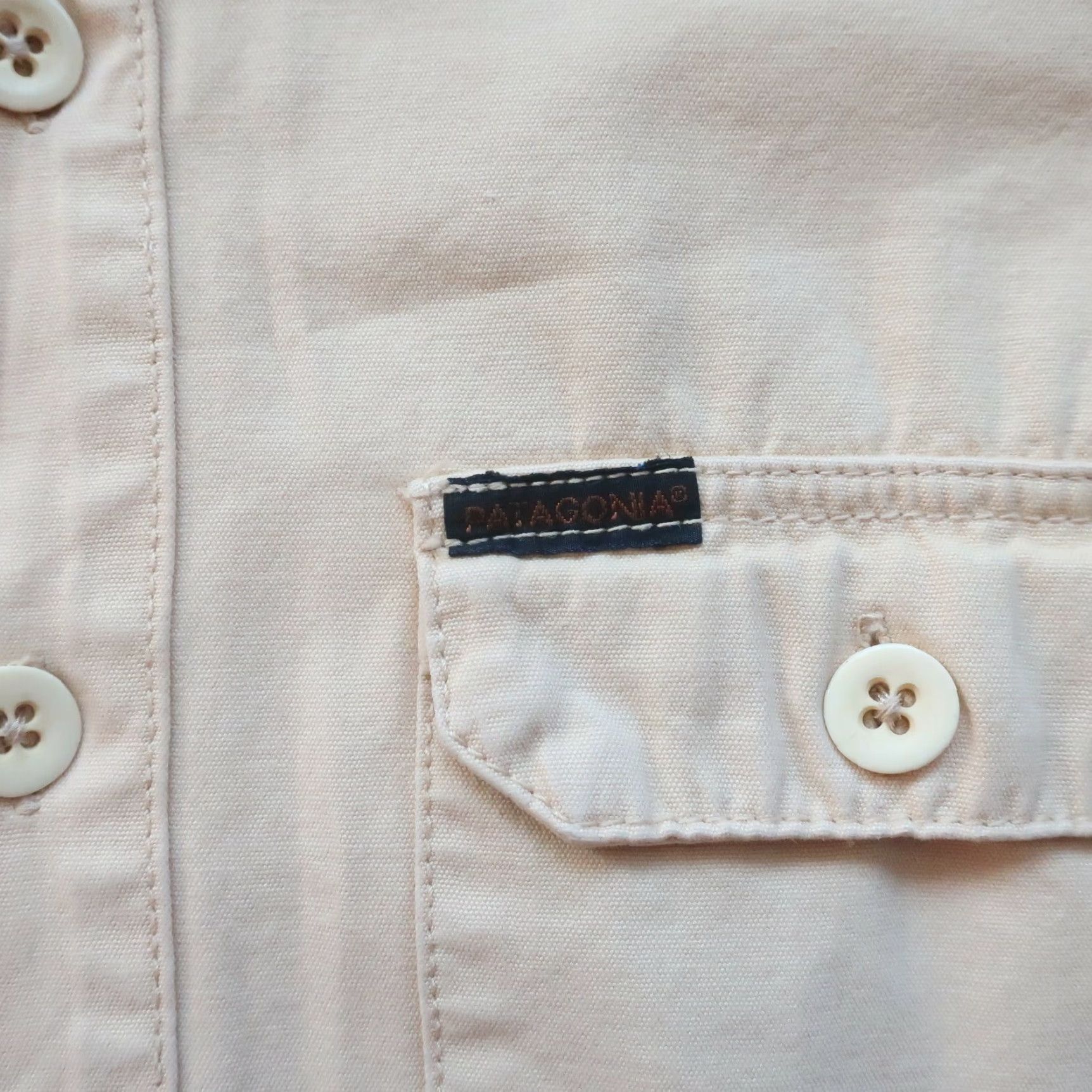Patagonia Vintage Patagonia Button Up Shirt Men's Medium Tan Chouinard Hiking Climbing 80s Size US M / EU 48-50 / 2 - 2 Thumbnail