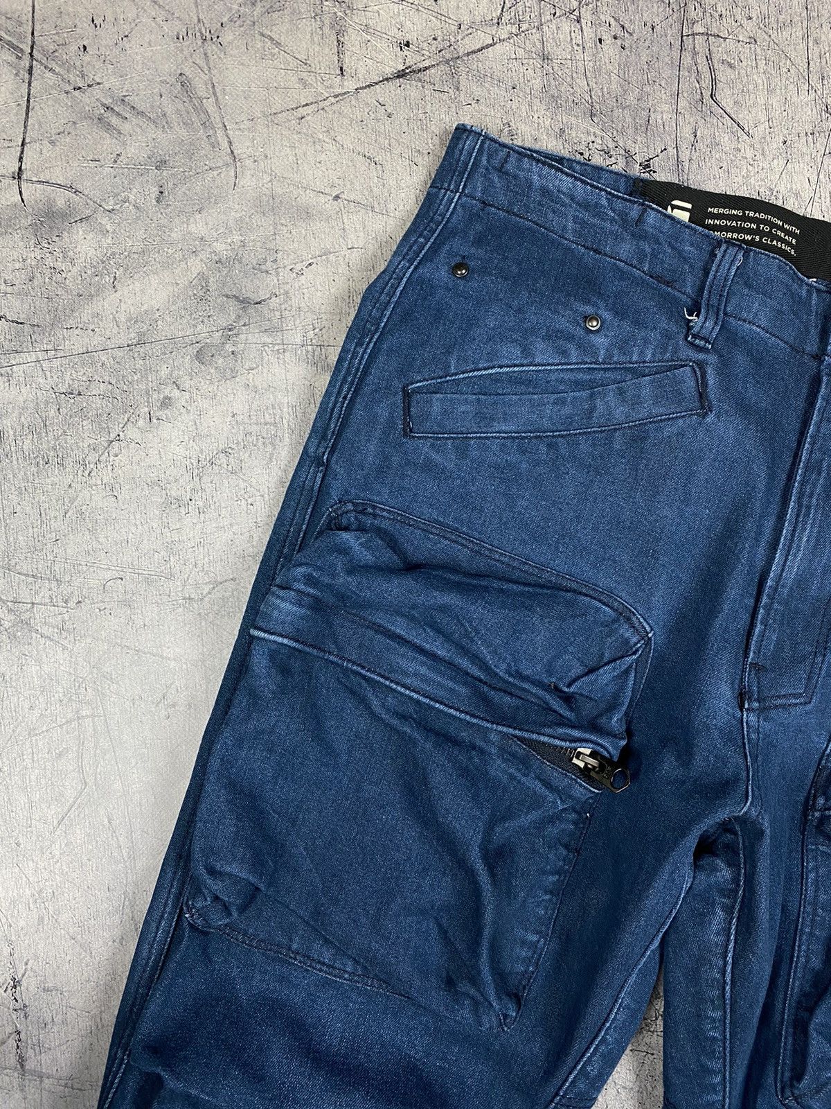 G-Star Vintage G-Star Raw 3D Avant Garde Y2K Zip Cargo Pants Jeans Size US 34 / EU 50 - 4 Thumbnail