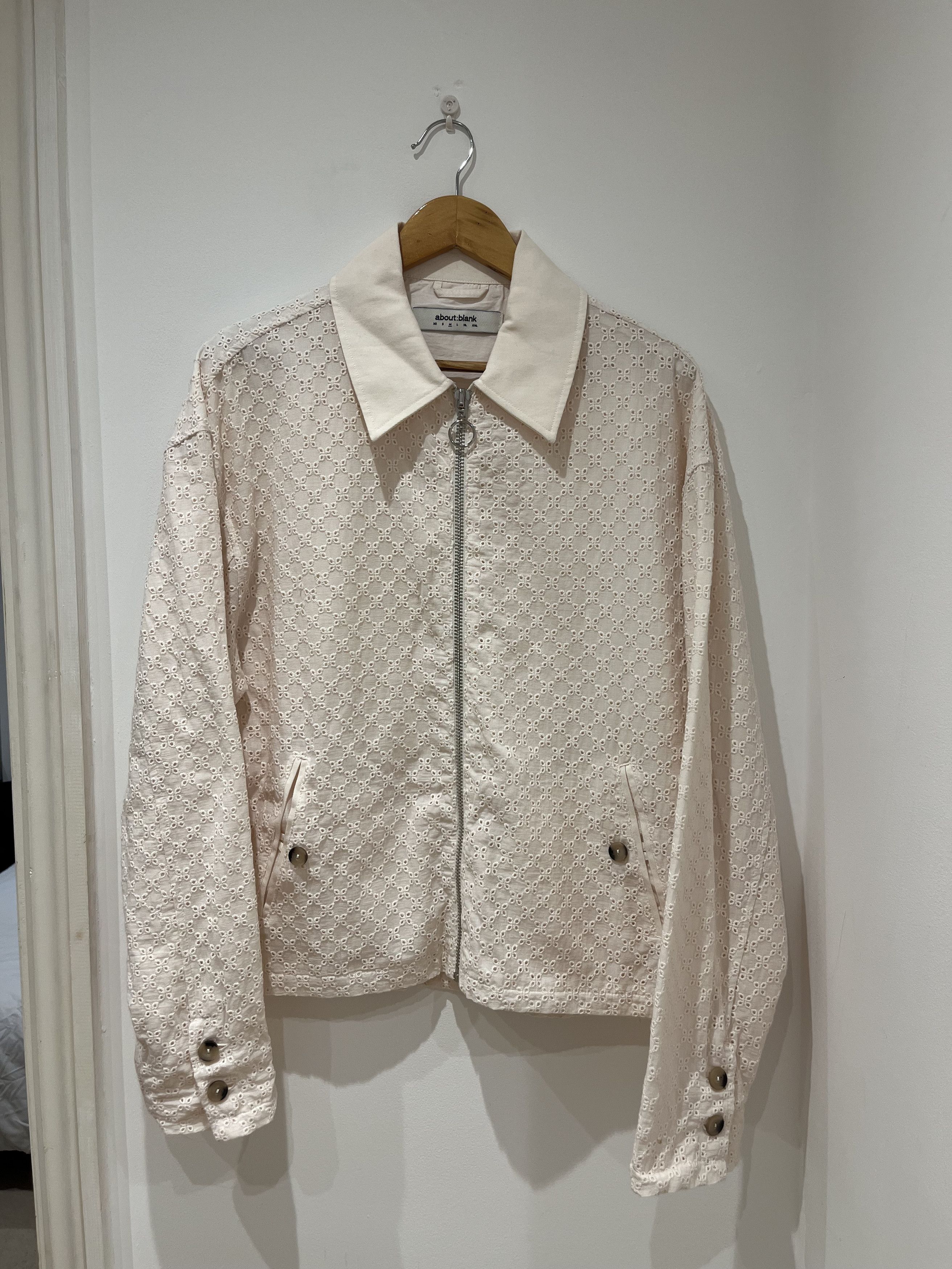 About:Blank About:Blank Cropped Anglais Jacket Cream Size US M / EU 48-50 / 2 - 4 Thumbnail