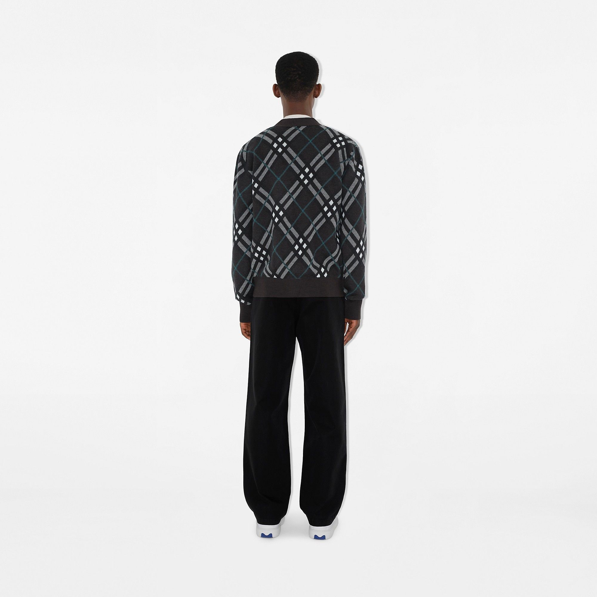 Burberry o1w1db10326 Check Wool Mohair Blend Cardigan in Multicolor Size US M / EU 48-50 / 2 - 4 Thumbnail