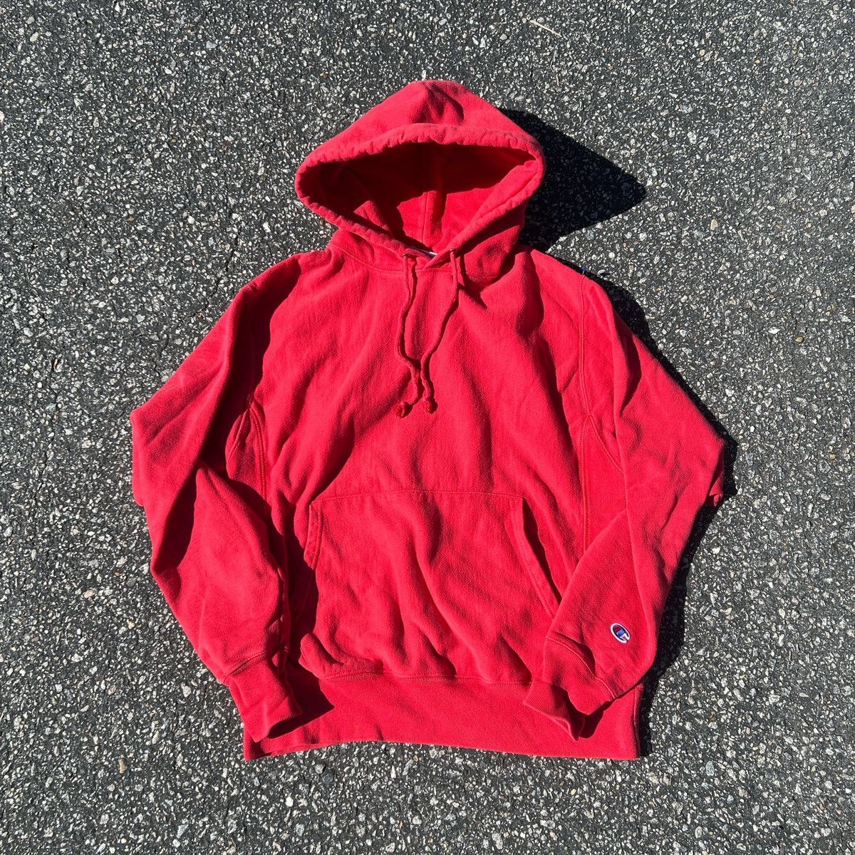 Champion Vintage Red Champion Reverse Weave Hoodie Size US M / EU 48-50 / 2 - 1 Thumbnail