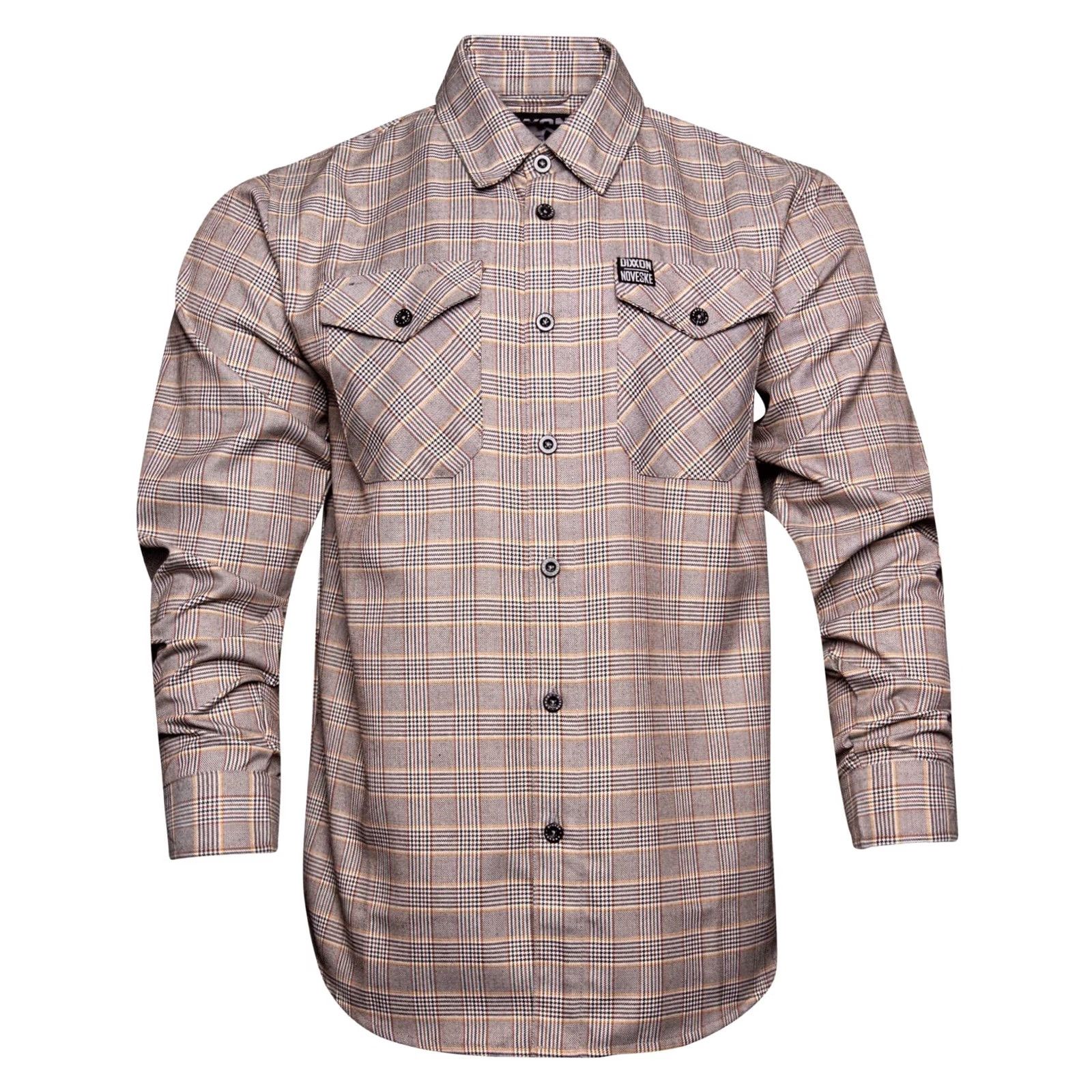 Vintage Dixxon Flannel Co. “Johnny Noveske Flannel” Shirt Men's Medium Plaid Button-Up Long Sleeve Light Gray, Orange & Black Buttons Up Mens Shirt Size US M / EU 48-50 / 2 - 3 Thumbnail