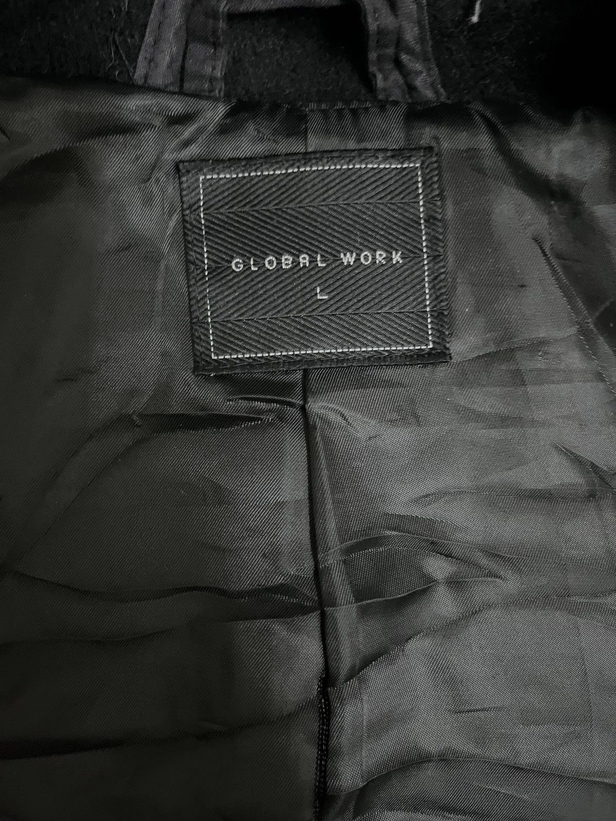 Global Work × Seditionaries × Vintage Vintage Global Work Black Duffle Hoodie Style Jscket Size US L / EU 52-54 / 3 - 8 Thumbnail