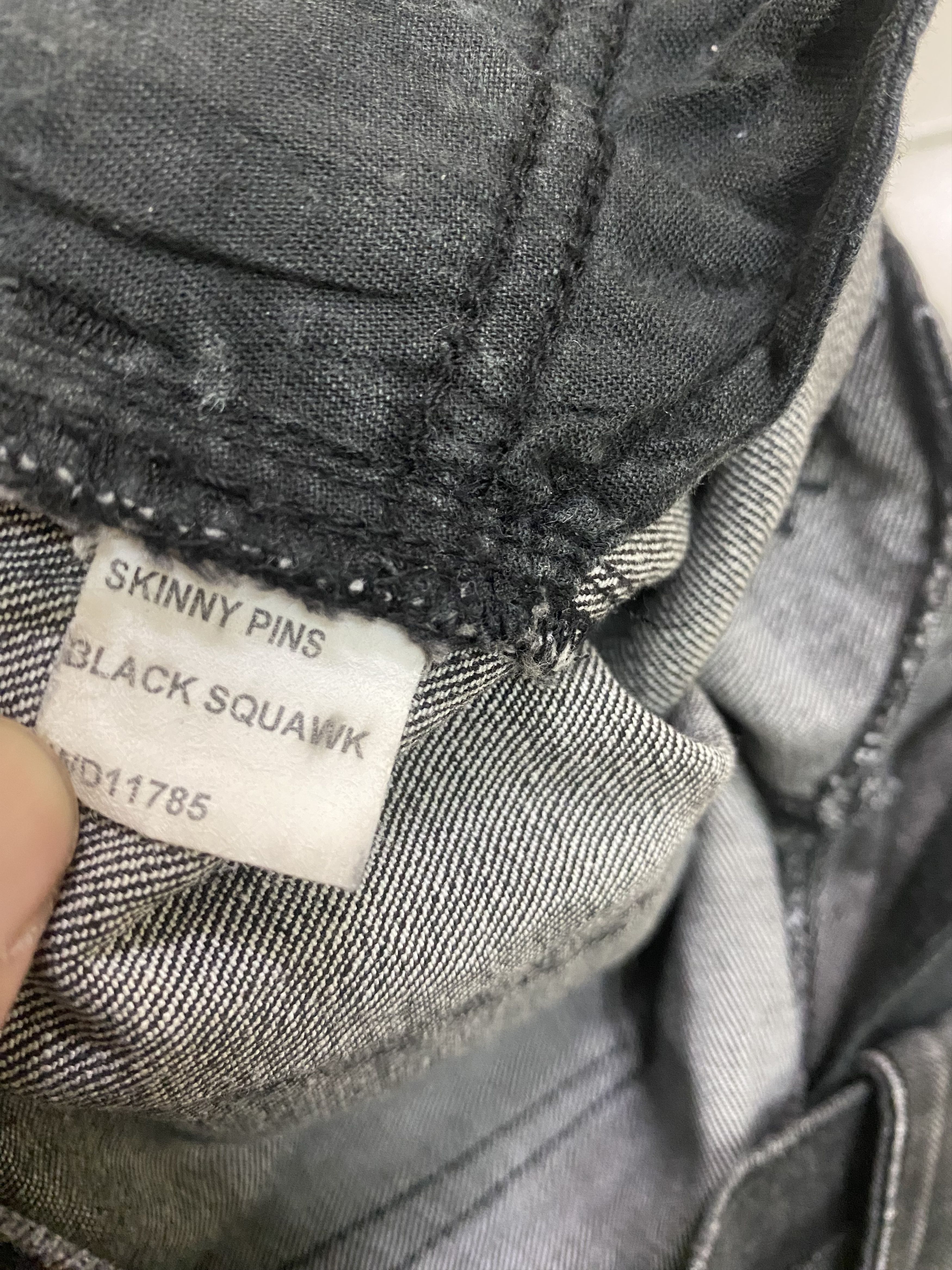 Ksubi Ksubi Skinny Pins Black Squawk Denim Size US 29 - 8 Thumbnail