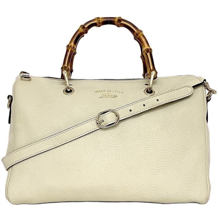Gucci GUCCI Handbag White Leather Size ONE SIZE - 1 Thumbnail
