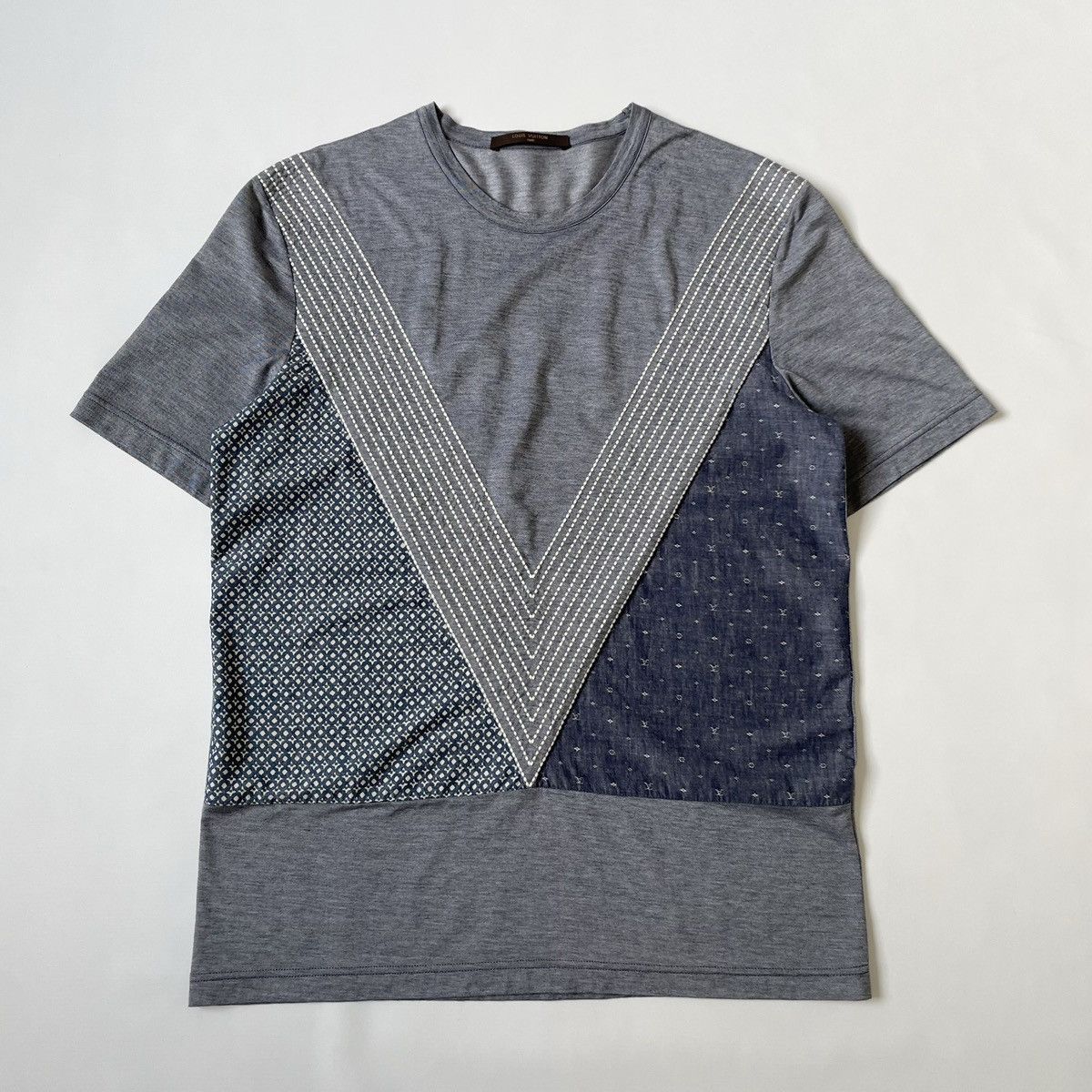 Louis Vuitton Patch Work Monogram Logo T Shirt Size US M / EU 48-50 / 2 - 1 Thumbnail
