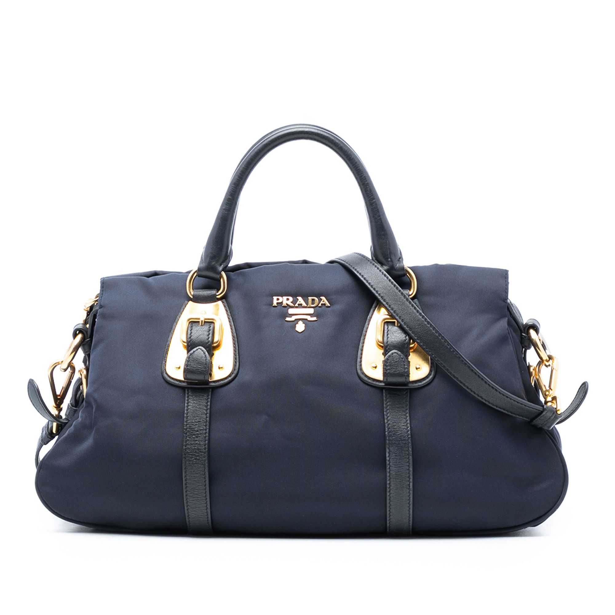 Prada Prada Soft Calf Trimmed Tessuto Satchel Size ONE SIZE - 1 Thumbnail