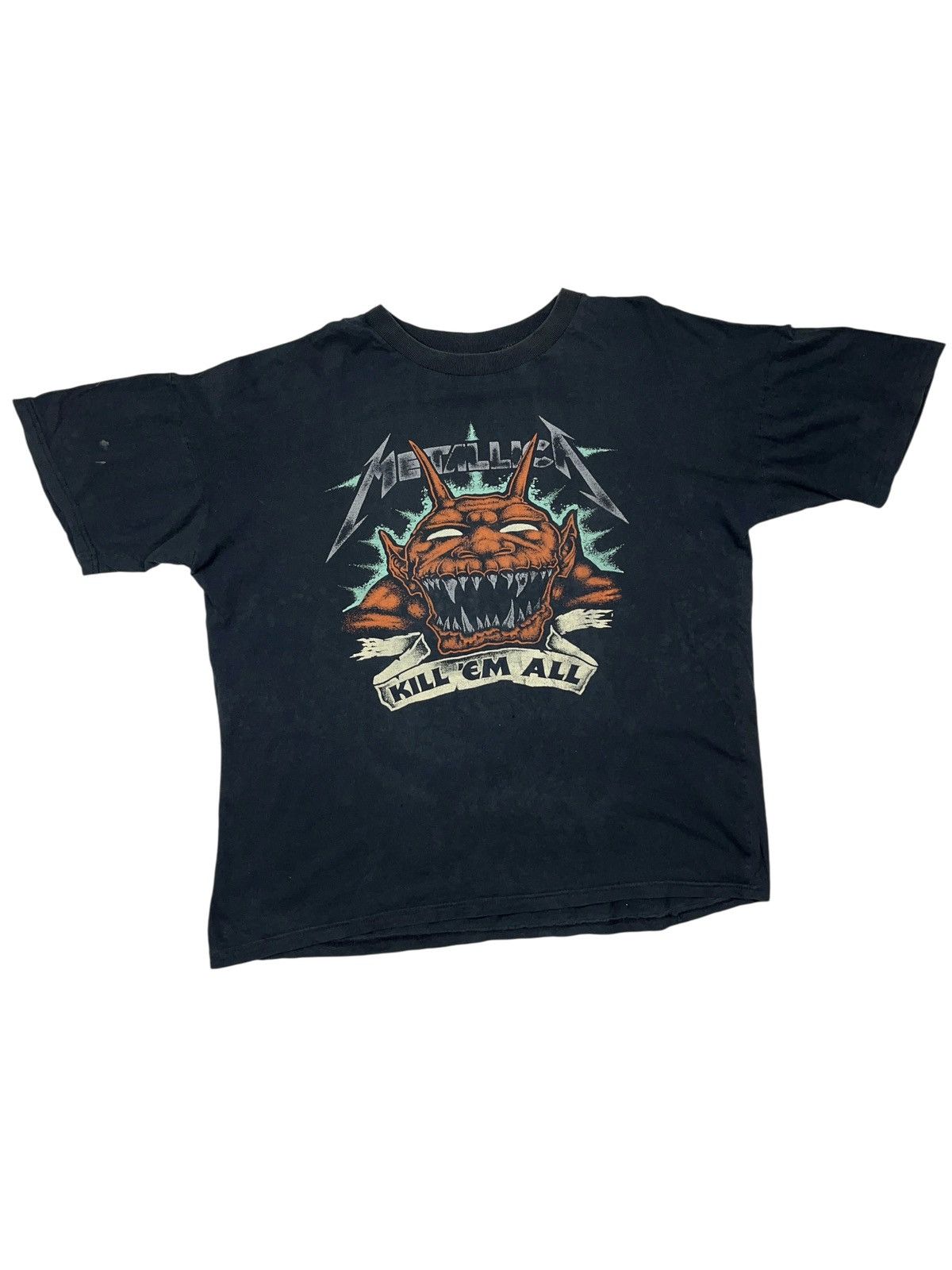 Metallica Vintage 90s Metallica Kill Em All T-shirt Slayer Pantera Size US XL / EU 56 / 4 - 1 Thumbnail