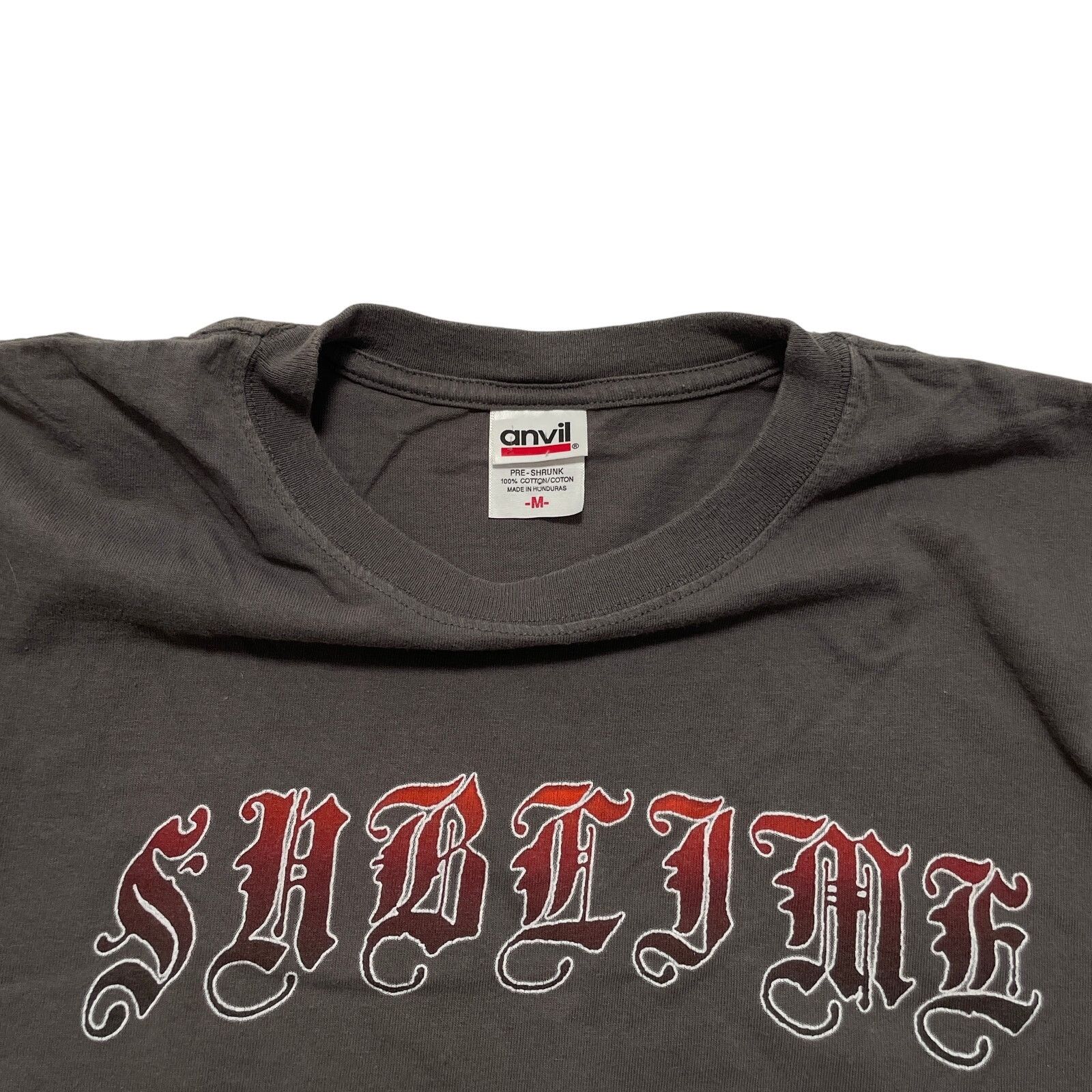 Anvil VTG Y2K 00's Sublime Self Titled Gray Graphic T-Shirt M Size US M / EU 48-50 / 2 - 4 Thumbnail
