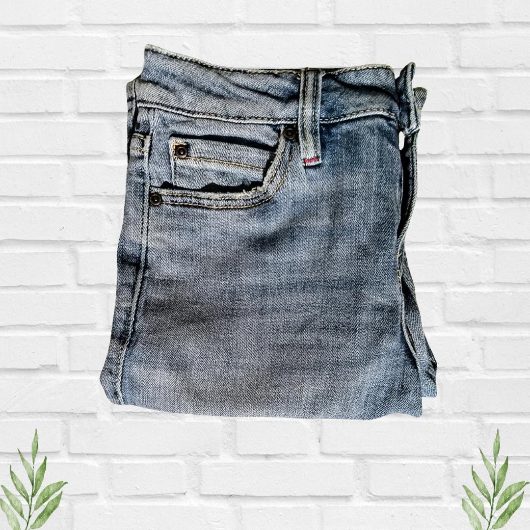 Designer IDYLLWIND Women's Boot Cut Flared Blue Denim Size 4 Size 27" / US 4 / IT 40 - 6 Thumbnail