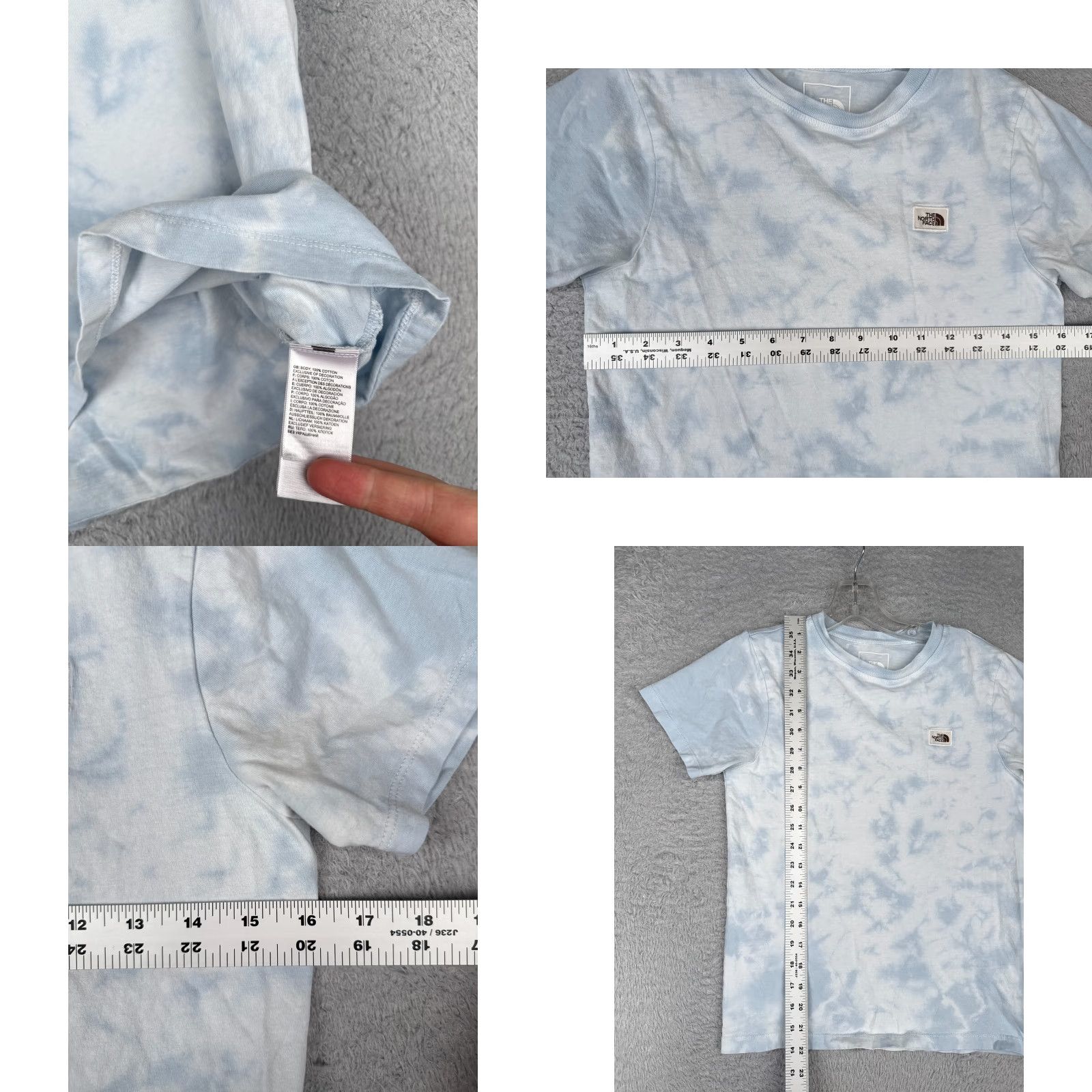 The North Face VINTAGE The North Face Shirt Women S Blue Tie Dye Short Sleeve Crew Neck 100% Cotton T-Shirt Womens Small Blue Tie Dye 100% Cotton Size S / US 4 / IT 40 - 8 Thumbnail