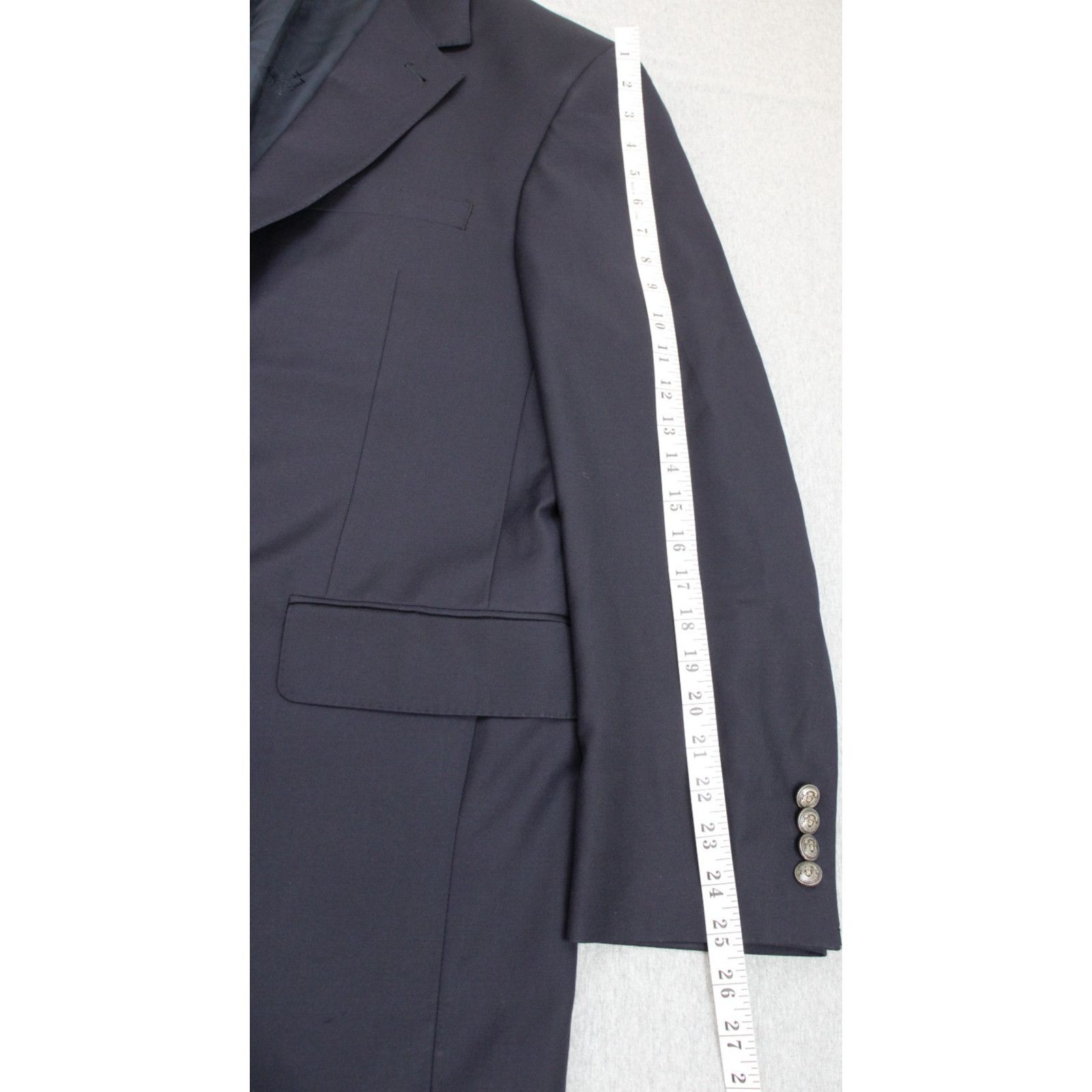 Jos. A. Bank Jos A Bank Blazer Mens 42 Navy Blue Signature Gold Wool Size 42S - 10 Thumbnail