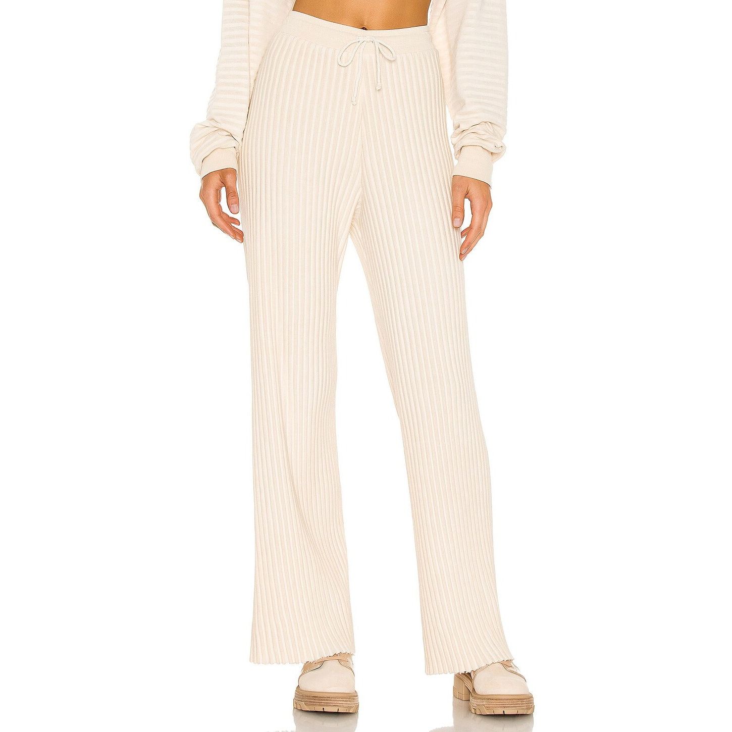 John Elliott John Elliott Ribbed French Terry Sweatpants Cloud Size 27" / US 4 / IT 40 - 1 Thumbnail