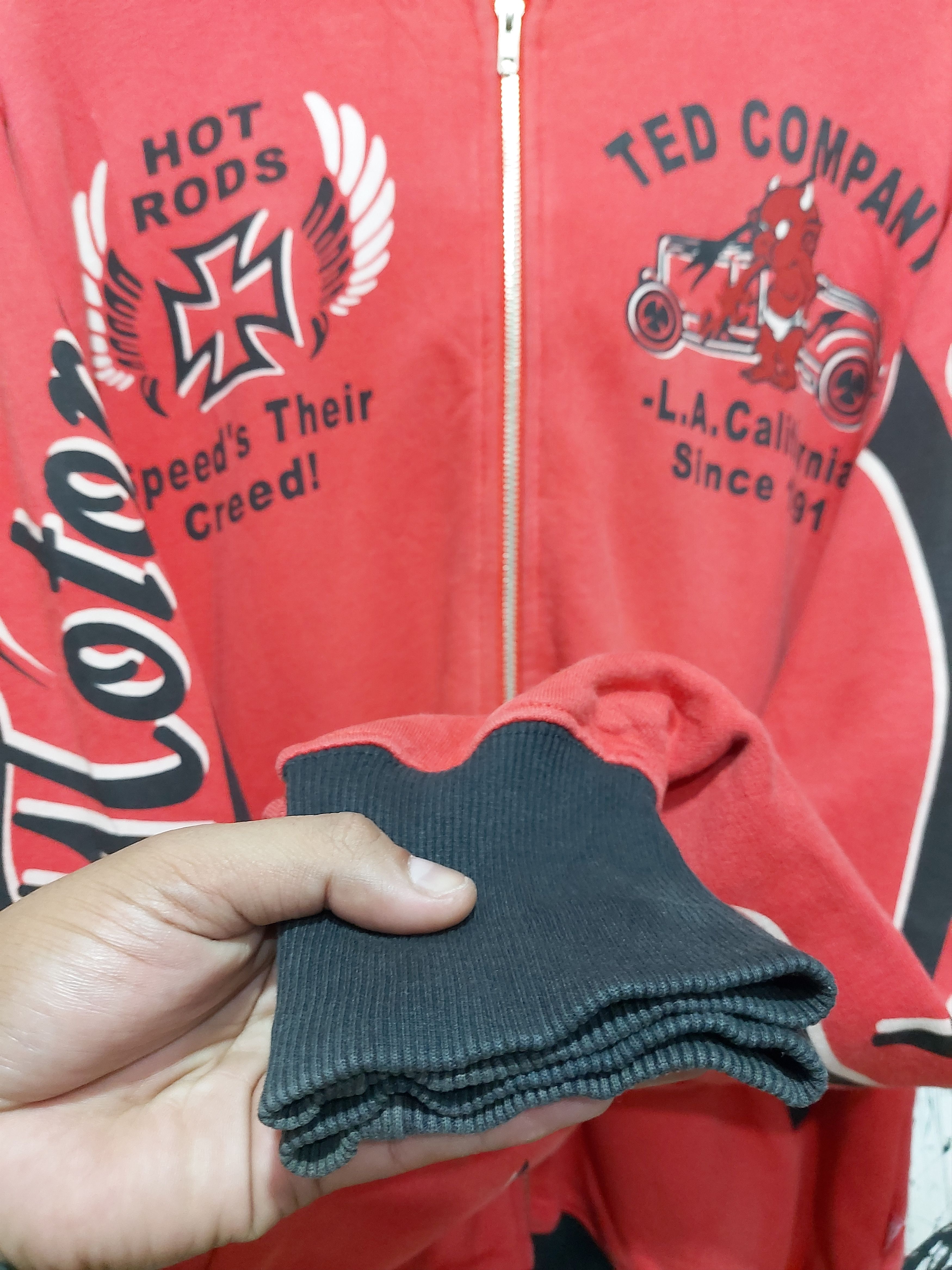 Tedman 00'S TED COMPANY TEDMAN HOT ROAD MOTORCYCLE Size US L / EU 52-54 / 3 - 9 Thumbnail