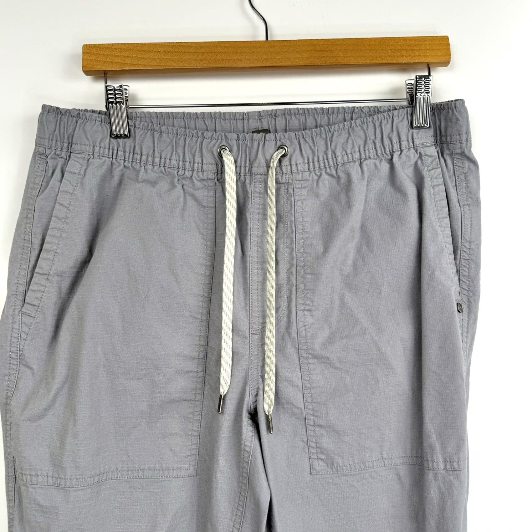 Vuori Vuori Mens Regular Pants V461 Ripstop DuraTerra Hiking Gray 30x27 Jogger Cotton Spandex Blended Activewear M Size US 31 - 2 Thumbnail