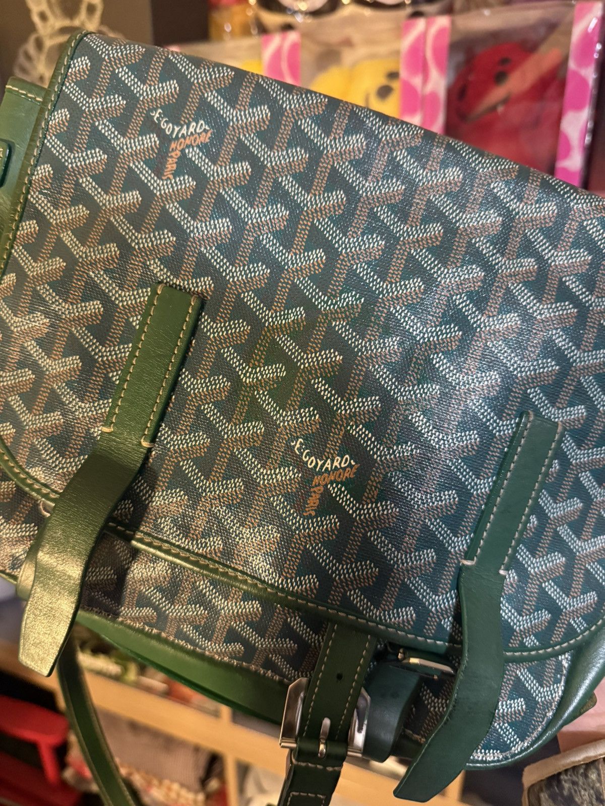 Goyard Goyard Belvedere MM Messenger Bag Green Size ONE SIZE - 9 Thumbnail