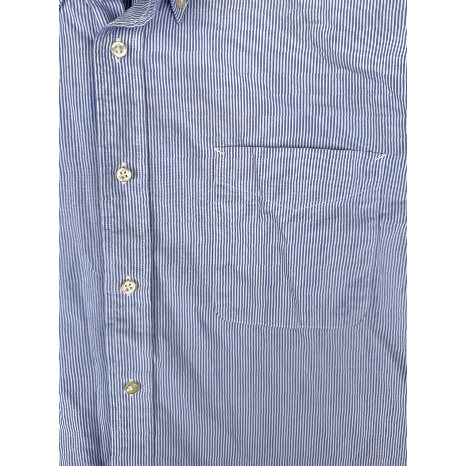 Tommy Hilfiger Tommy Hilfiger Shirt Men Large Blue Stripe Button Up Long Sleeve Pocket-Down Collar. Size US L / EU 52-54 / 3 - 6 Thumbnail