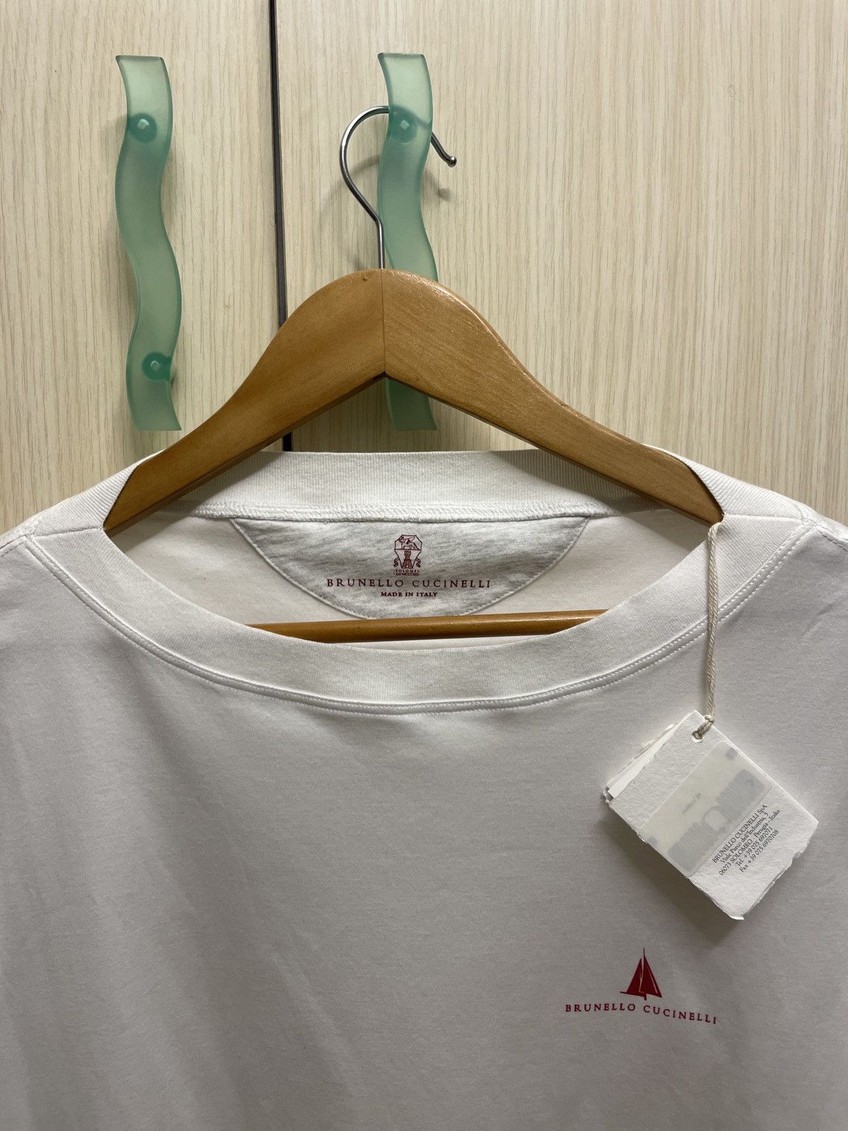 Brunello Cucinelli Brunello Cucinelli white tshirt Size US M / EU 48-50 / 2 - 1 Thumbnail