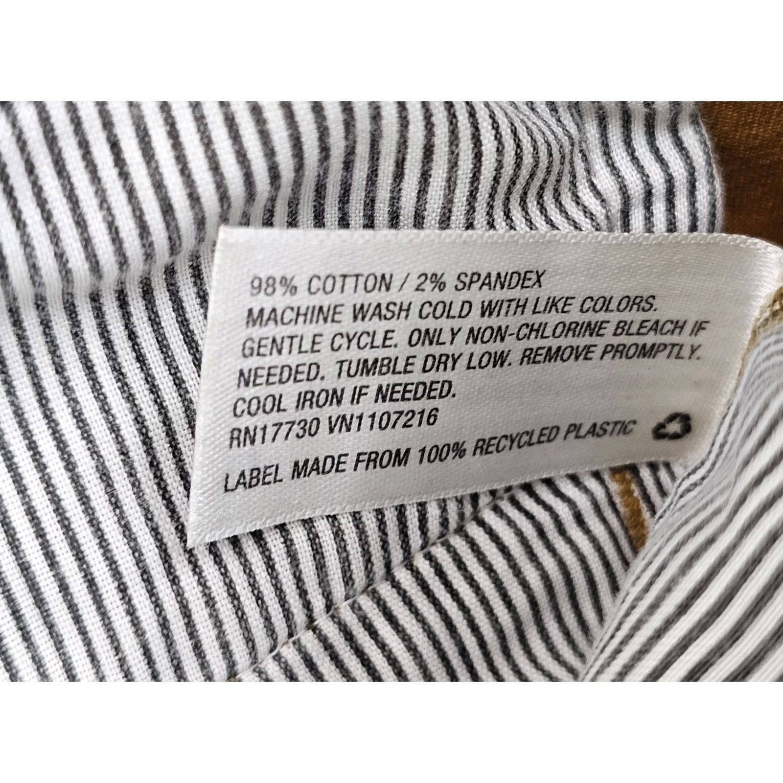 Vintage GODFELLOW & CO Skinny Fit Chino Pants Men 32x32 Mustard Brown NWT Slim Hip & Thigh Flat Front Casual Everyday Size US 32 / EU 48 - 7 Thumbnail