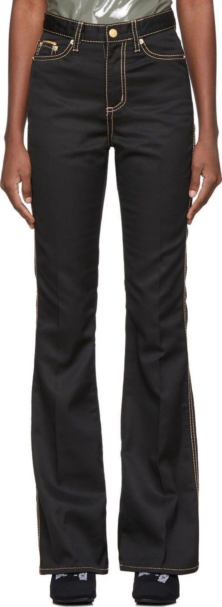 Eytys × Vintage Eytys Black Oregon Cali jeans Flared pants Size 25" / US 0 / IT 36 - 7 Thumbnail
