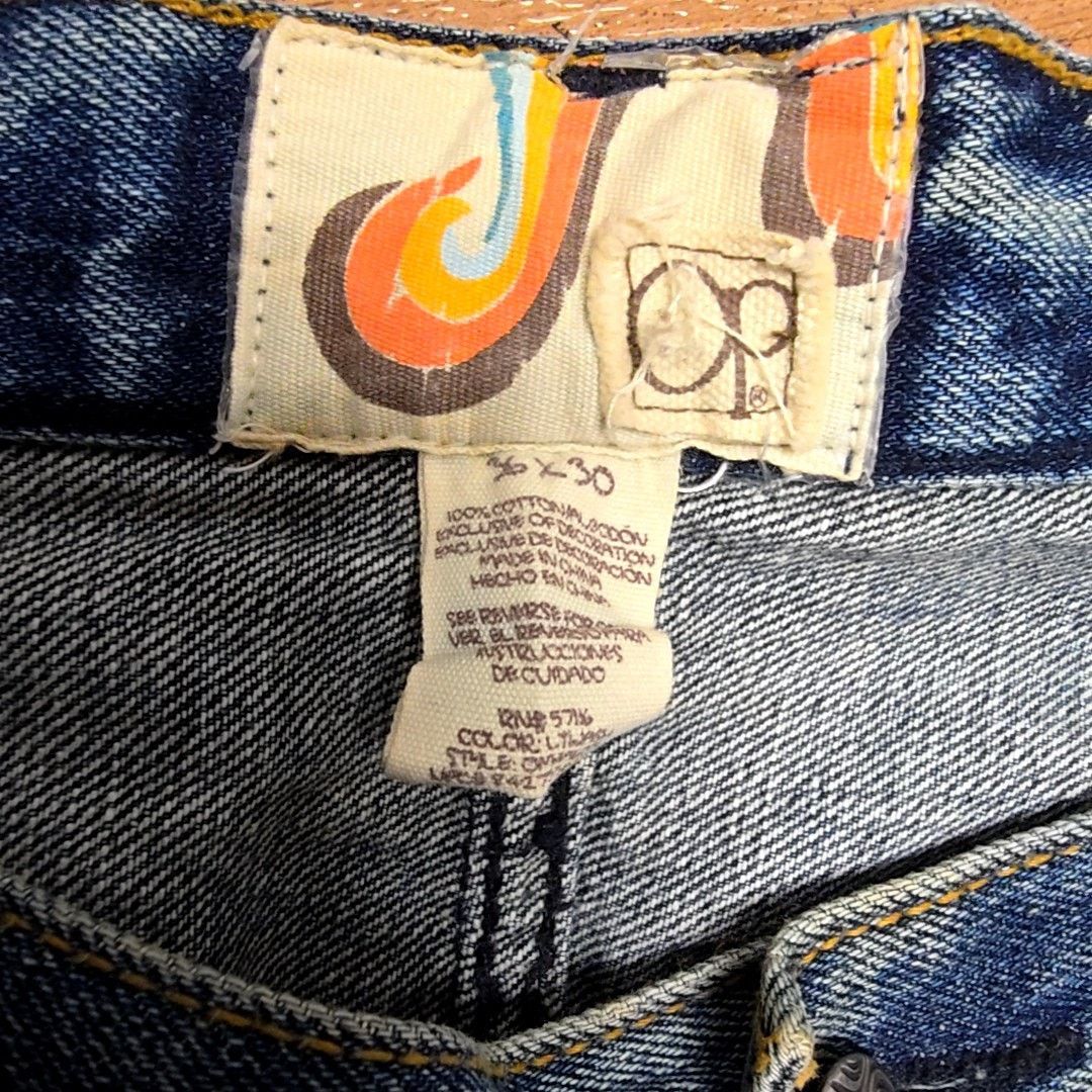 Ocean Pacific Vintage OP Ocean Pacific Bootcut Jeans Mens 36x30 2000s Y2K Size US 36 / EU 52 - 5 Thumbnail