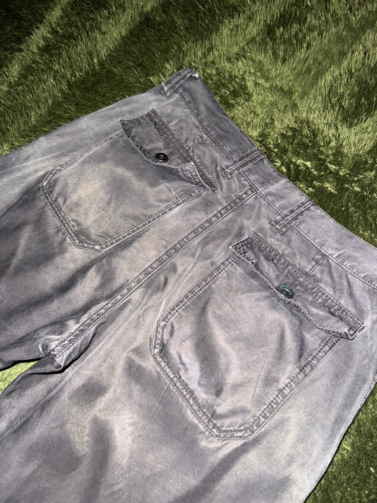 Beams Japan [46] BEAMS Light Button Fly Cupro relaxed fit Pants Gray Size US 32 / EU 48 - 9 Thumbnail