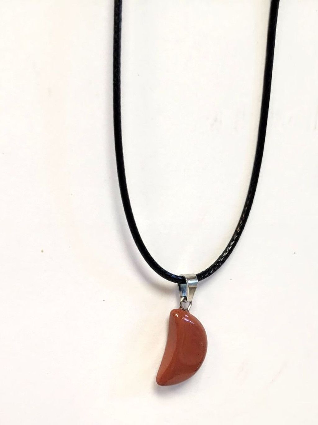 Handmade Natural Gemstone Crystal Moon Pendant Necklace Size ONE SIZE - 5 Thumbnail