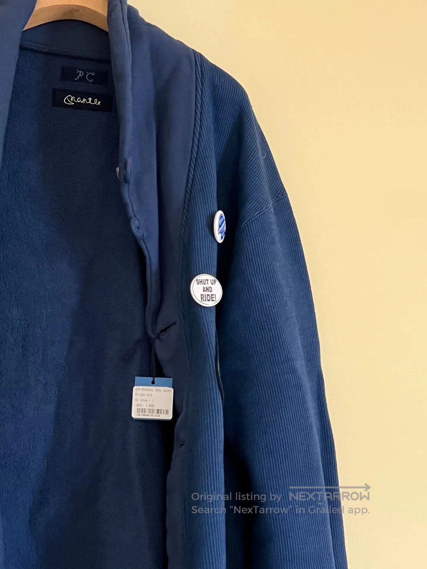 Porter Classic Porter Classic Blue Wool Baseball Jacket. Size US L / EU 52-54 / 3 - 6 Thumbnail