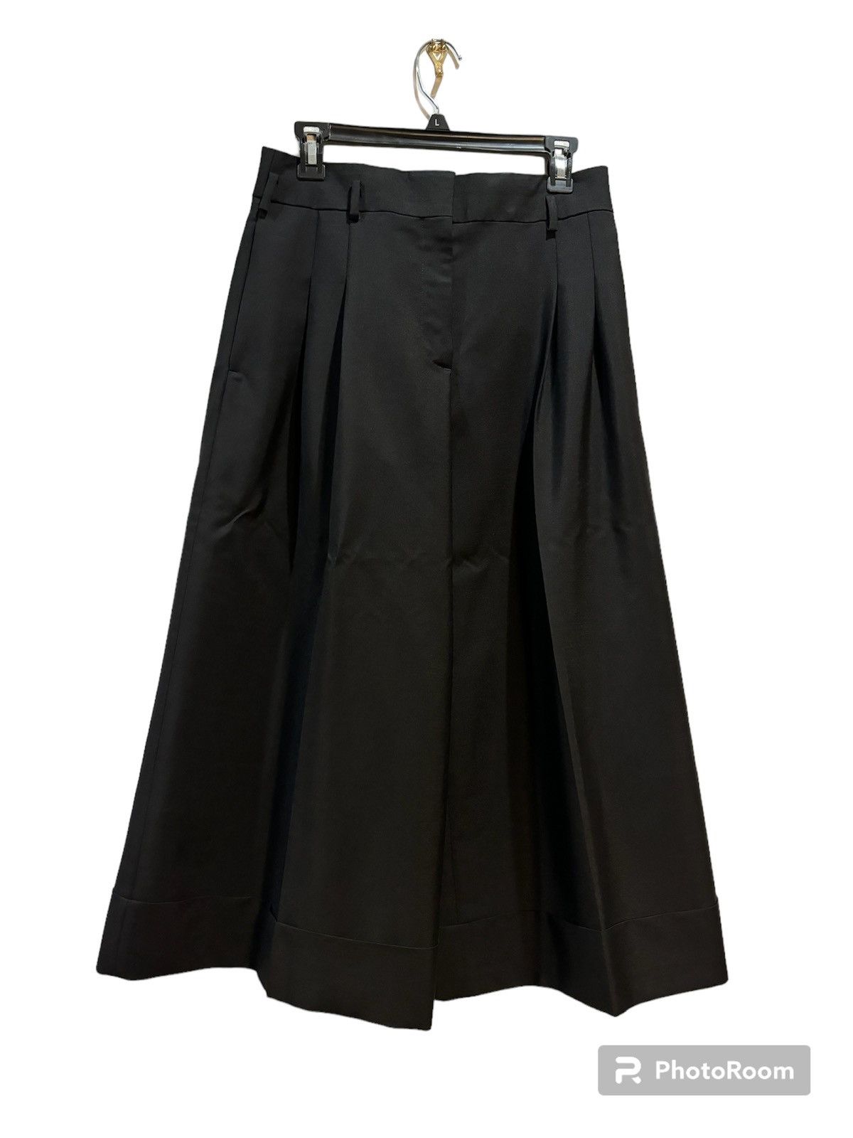 image of Acne Studios Wide Leg Trousers in Black, Women's (Size 26)