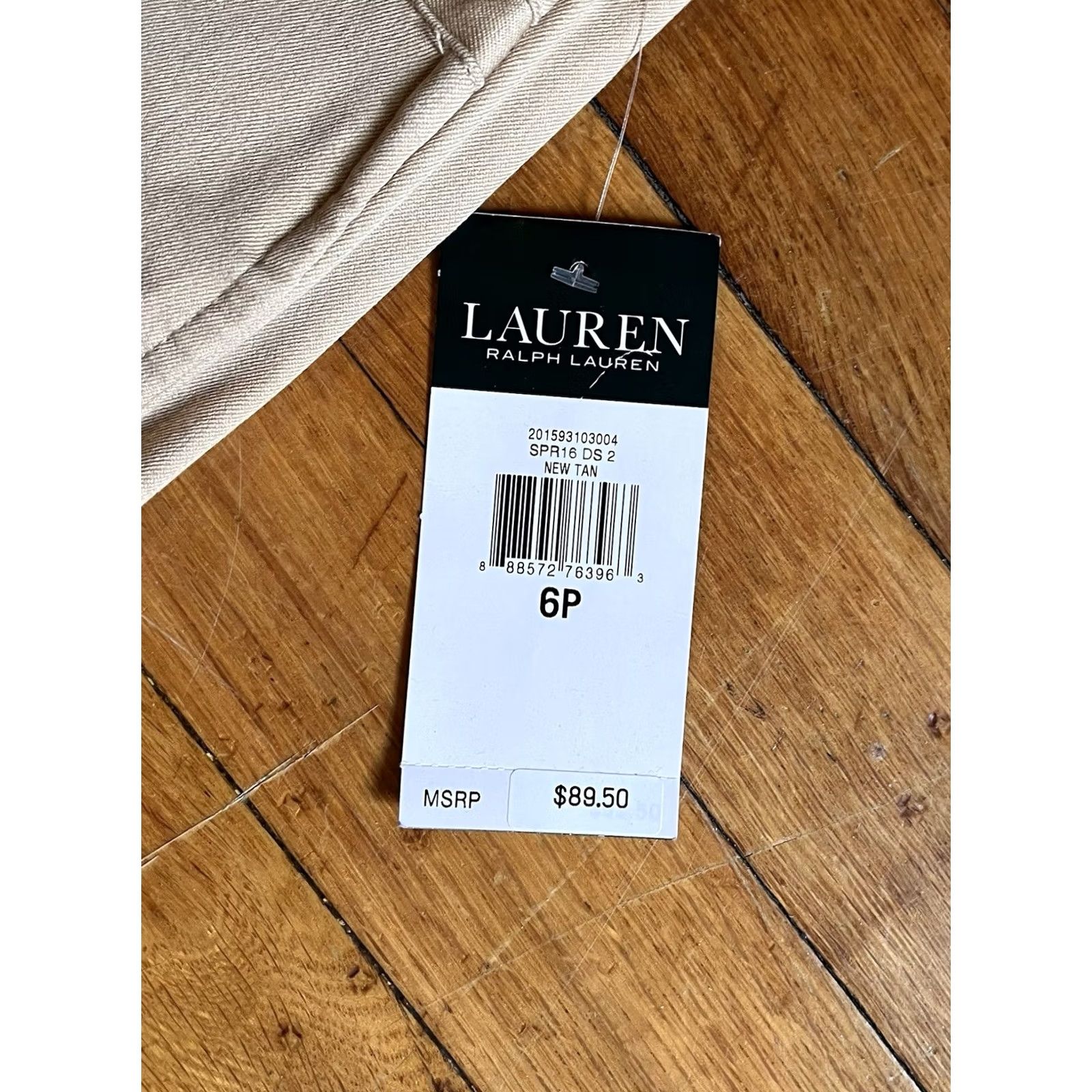 Ralph Lauren Lauren Ralph Lauren Crop Pants Chino Women's 6P Petite Tan Beig e? Size 28" / US 6 / IT 42 - 4 Thumbnail