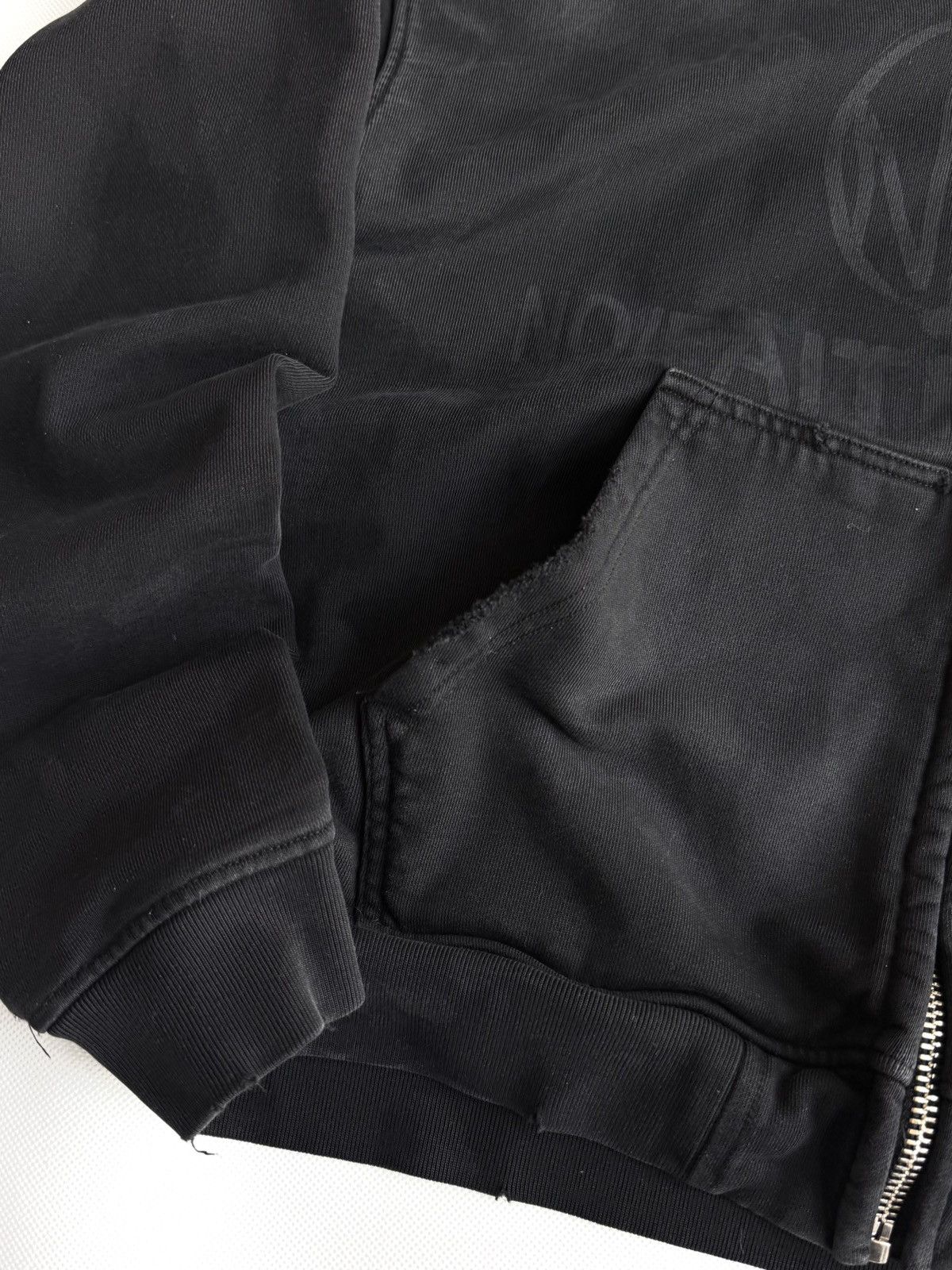 No Faith Studios NFS ZIP JACKET Washed Black Zip Up Hoodie no faith Studios Size US S / EU 44-46 / 1 - 10 Thumbnail