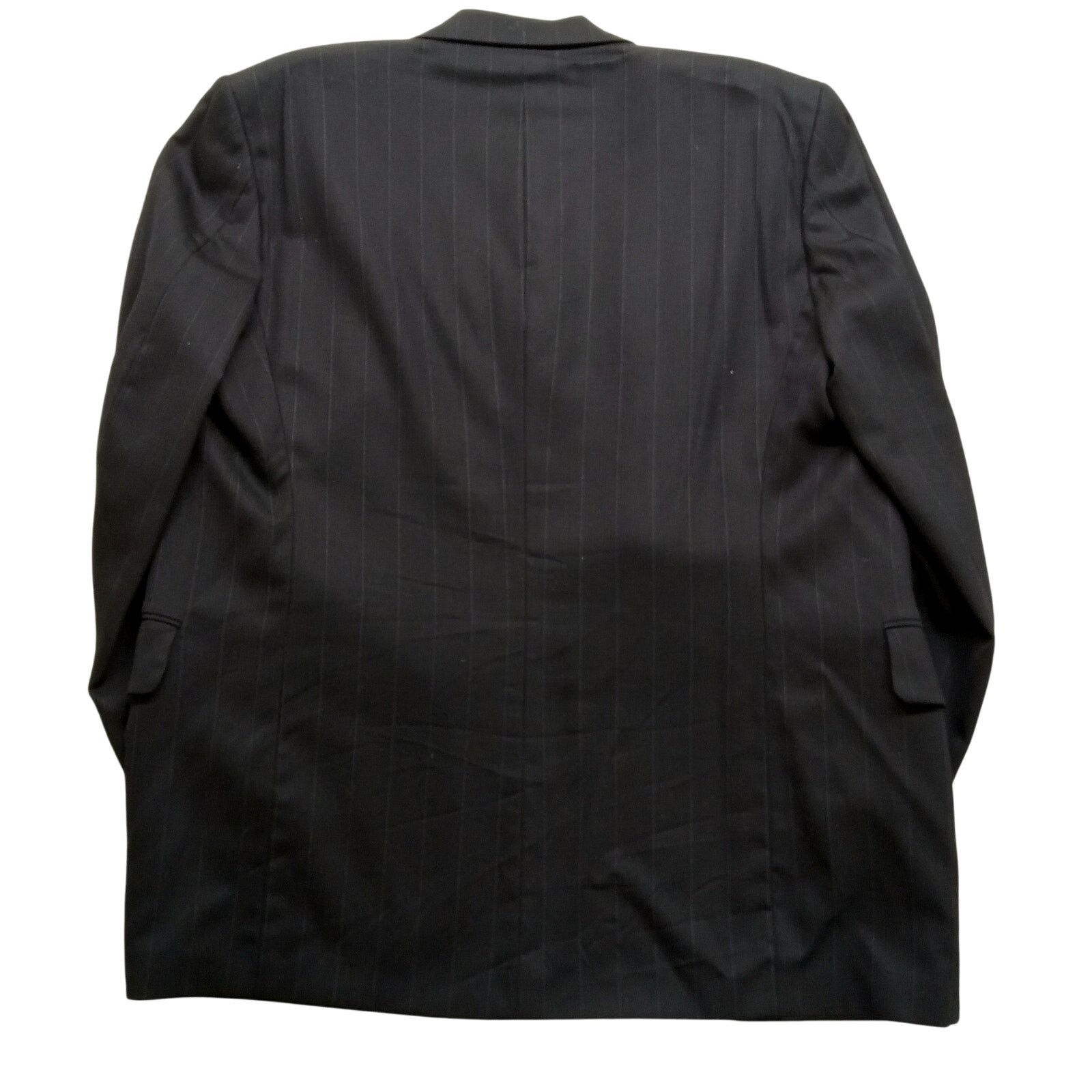 Stafford Stafford Suit Jacket Mens 40R Mens Black 2 Button Wool Blend Size 40R - 3 Thumbnail