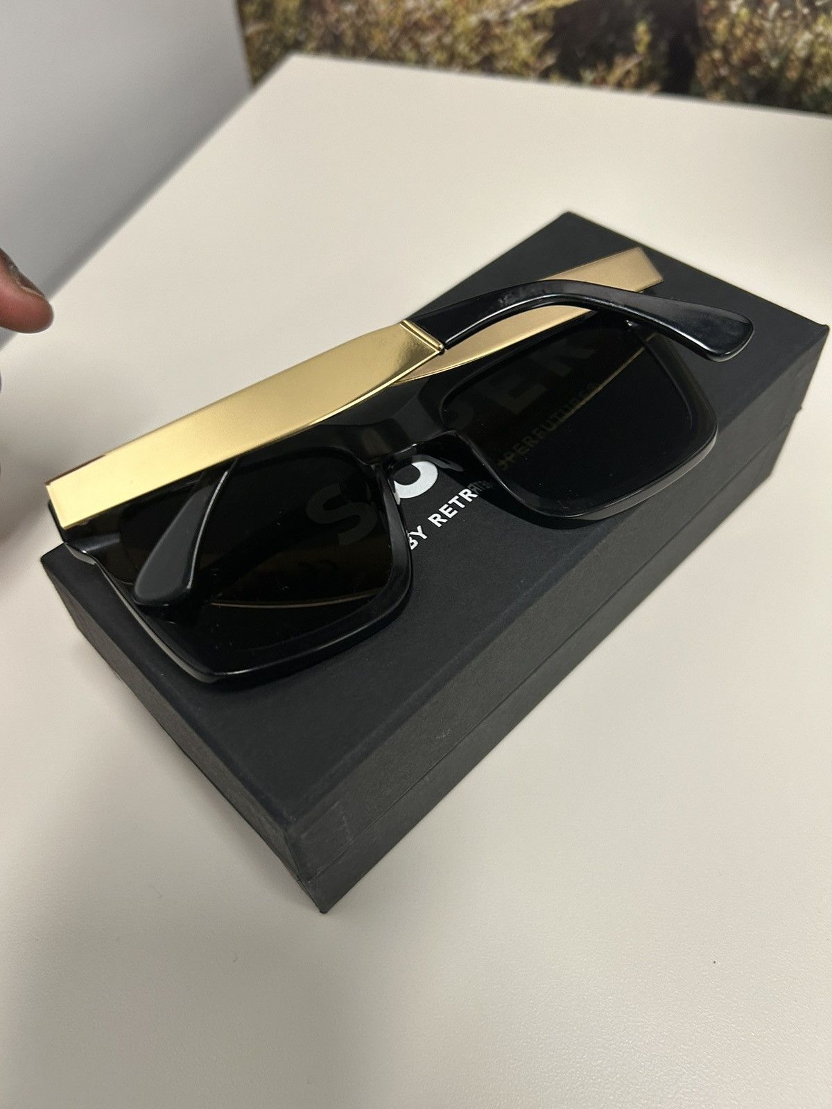 Retrosuperfuture Aalto Francis Black Gold Size ONE SIZE - 6 Thumbnail