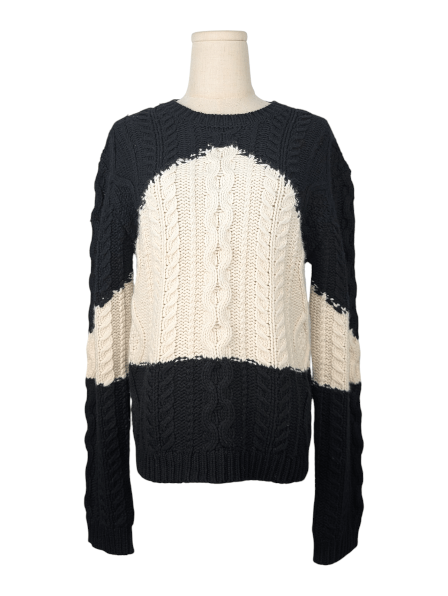 Valentino Valentino Black And White Wool And Cashmere Pullover Size M / US 6-8 / IT 42-44 - 1 Thumbnail
