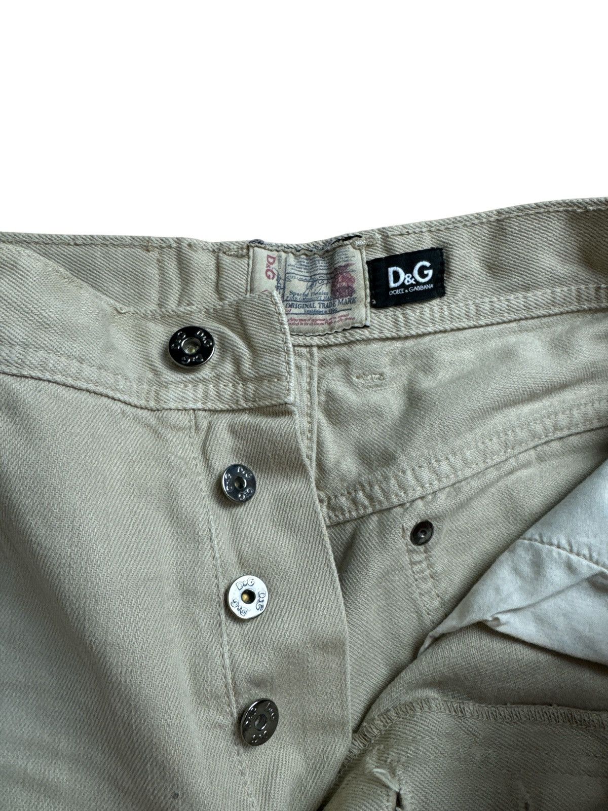 Dolce & Gabbana D&G Dolce & gabbana denim distressed short yellow size 31 Size US 31 - 3 Thumbnail