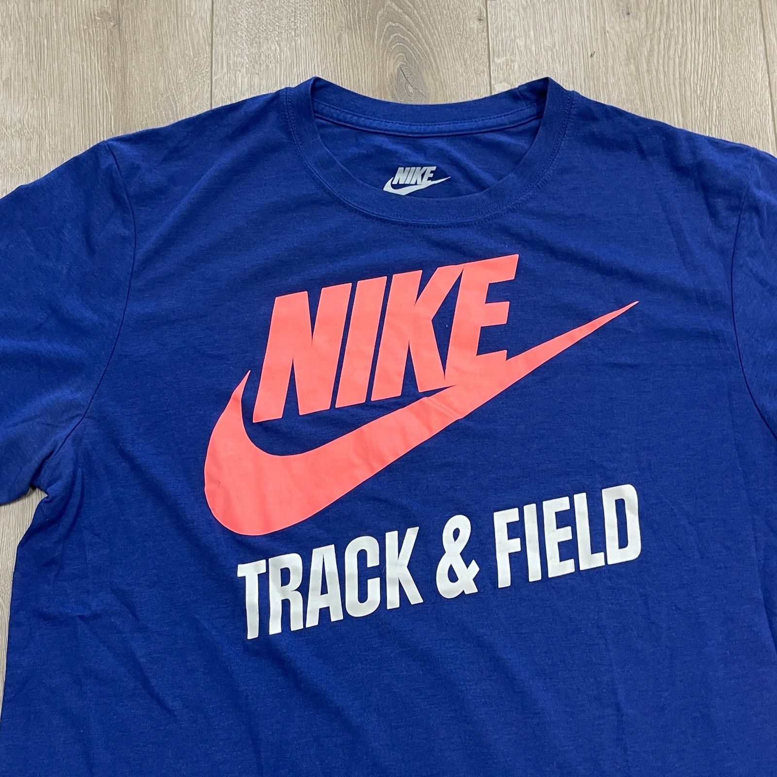 Nike Nike Track & Field Slim Fit Blue Tee T Shirt Size XL B15 Size US XL / EU 56 / 4 - 5 Thumbnail