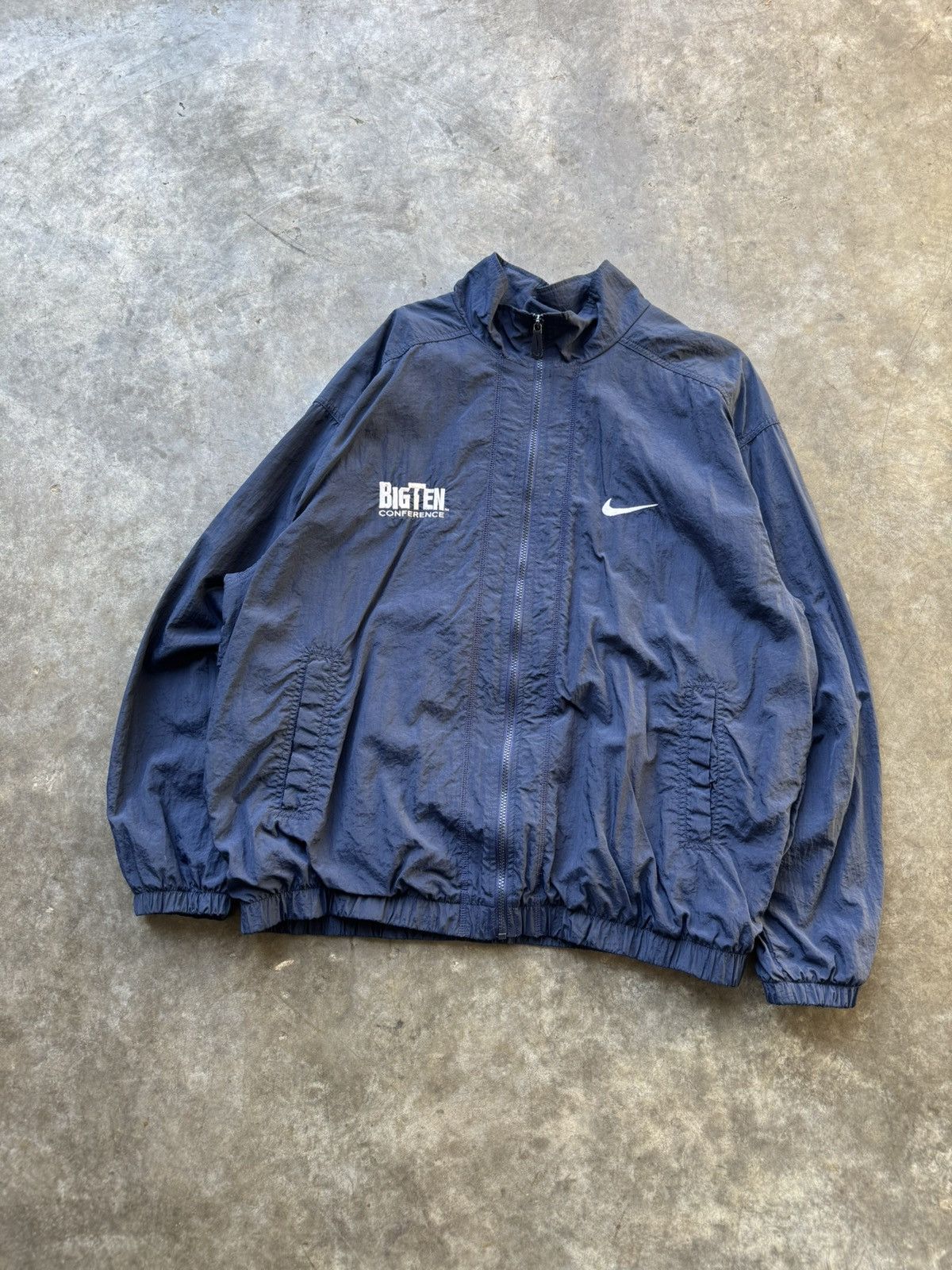 Nike × Vintage Vintage 90’s/y2k BigTen Nike Windbreaker Sports Jacket Size US XL / EU 56 / 4 - 2 Thumbnail
