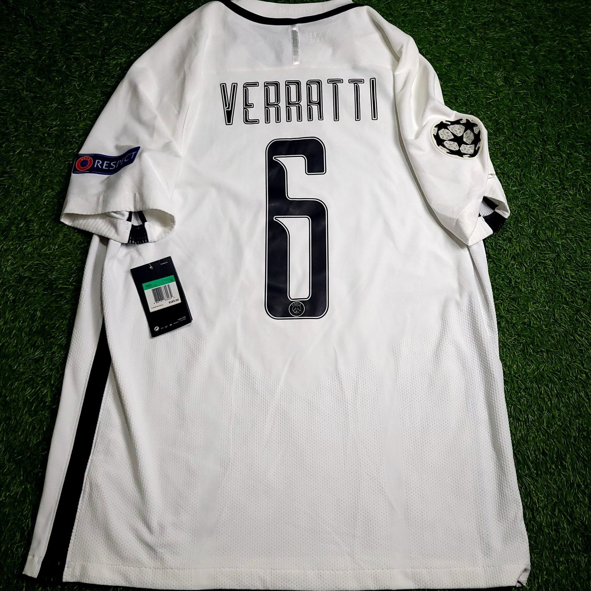 Nike Verratti PSG 2016 2017 PLAYER ISSUE Soccer Jersey BNWT XL Size US XL / EU 56 / 4 - 1 Thumbnail