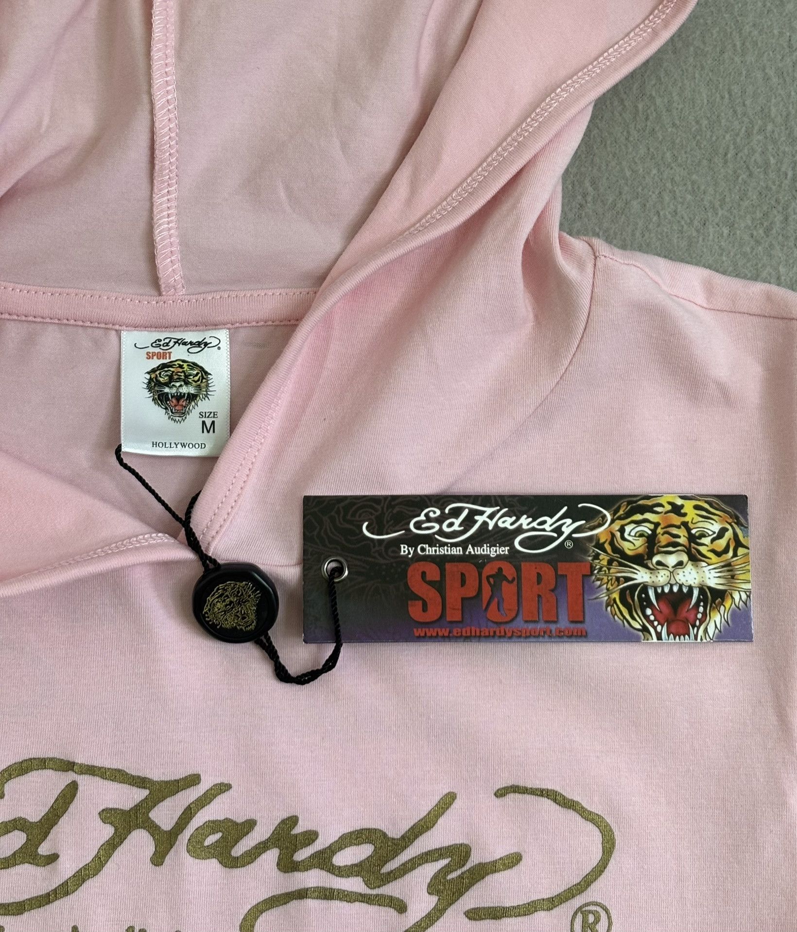 Christian Audigier × Ed Hardy Ed Hardy Sport Pink Hoodie Size M Size M / US 6-8 / IT 42-44 - 13 Thumbnail