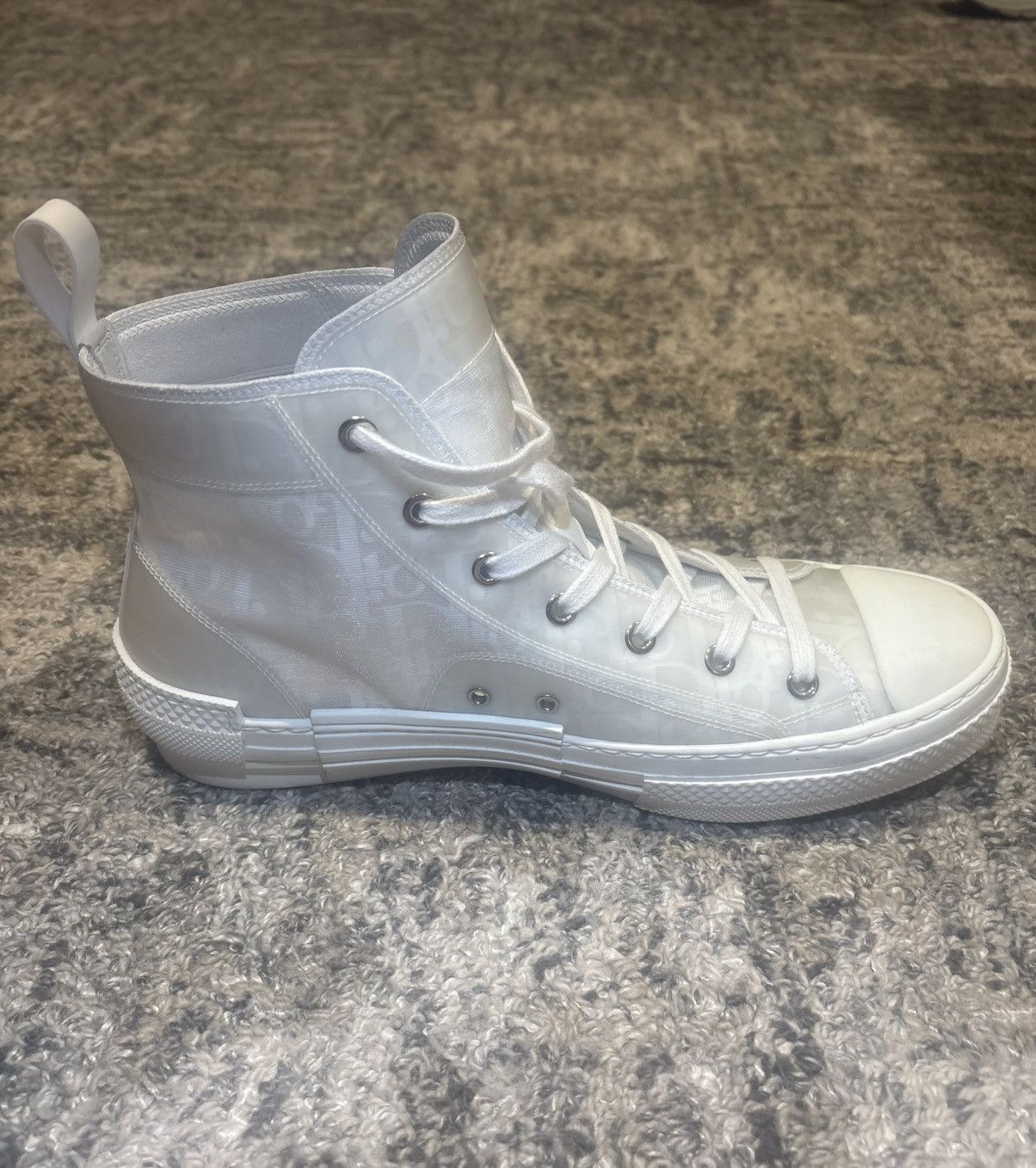 Dior Dior B23 High-Top Oblique Sneakers White EU 42 / US 9 Size US 9 / EU 42 - 5 Thumbnail