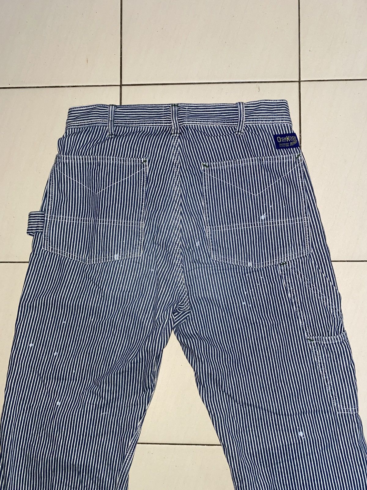 Oshkosh Oshkosh Bgosh Hickory Stripe Workers Pants Size US 29 - 8 Thumbnail