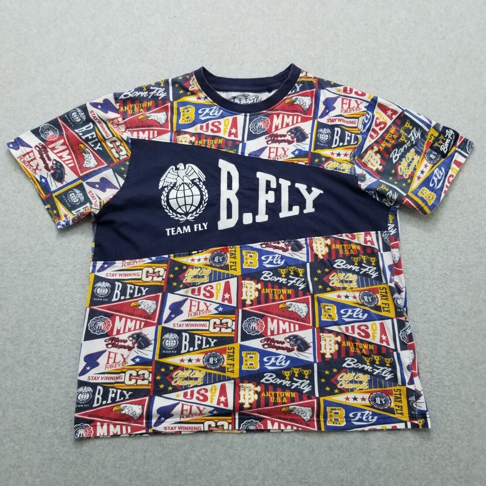 Other Born Fly Shirt Men Large All Over Print Embroidered Size US L / EU 52-54 / 3 - 1 Thumbnail