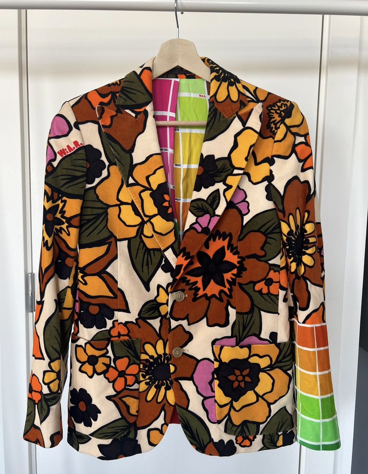 Walter Van Beirendonck Walter Van Beirendonck Suit Jacket (2017 Color Block) Size US L / EU 52-54 / 3 - 1 Thumbnail