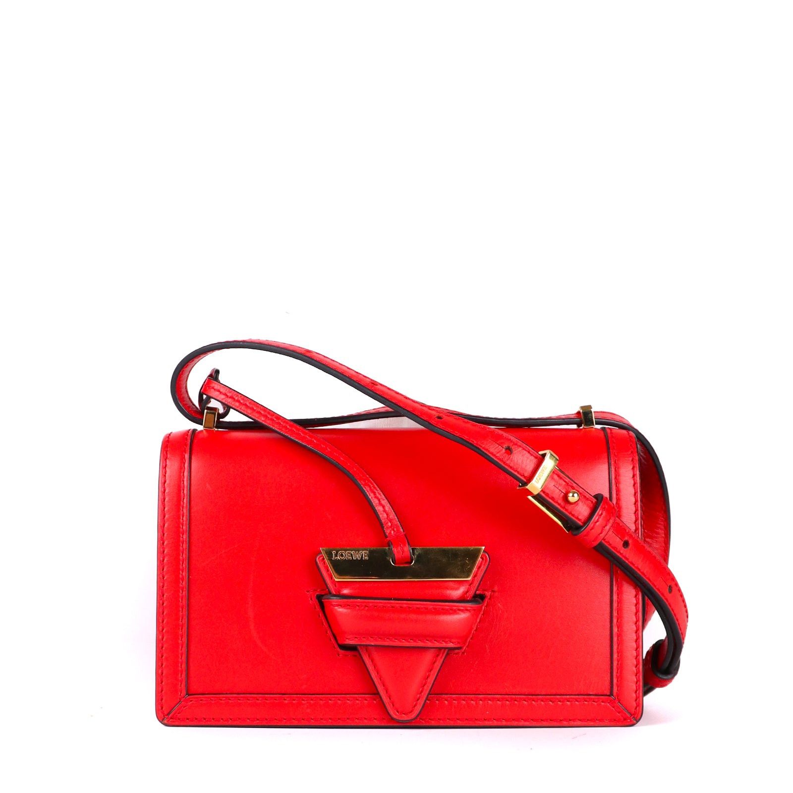 image of Loewe - Barcelona Shoulder Bag in Red, Women's