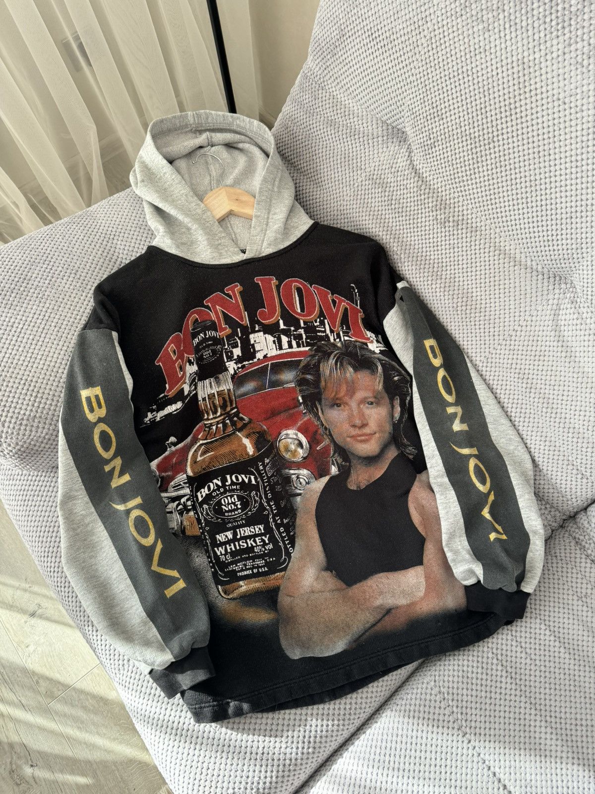 Bon Jovi Bon Jovi New Jersey Vintage 1990 Hoodie Size US M / EU 48-50 / 2 - 5 Thumbnail