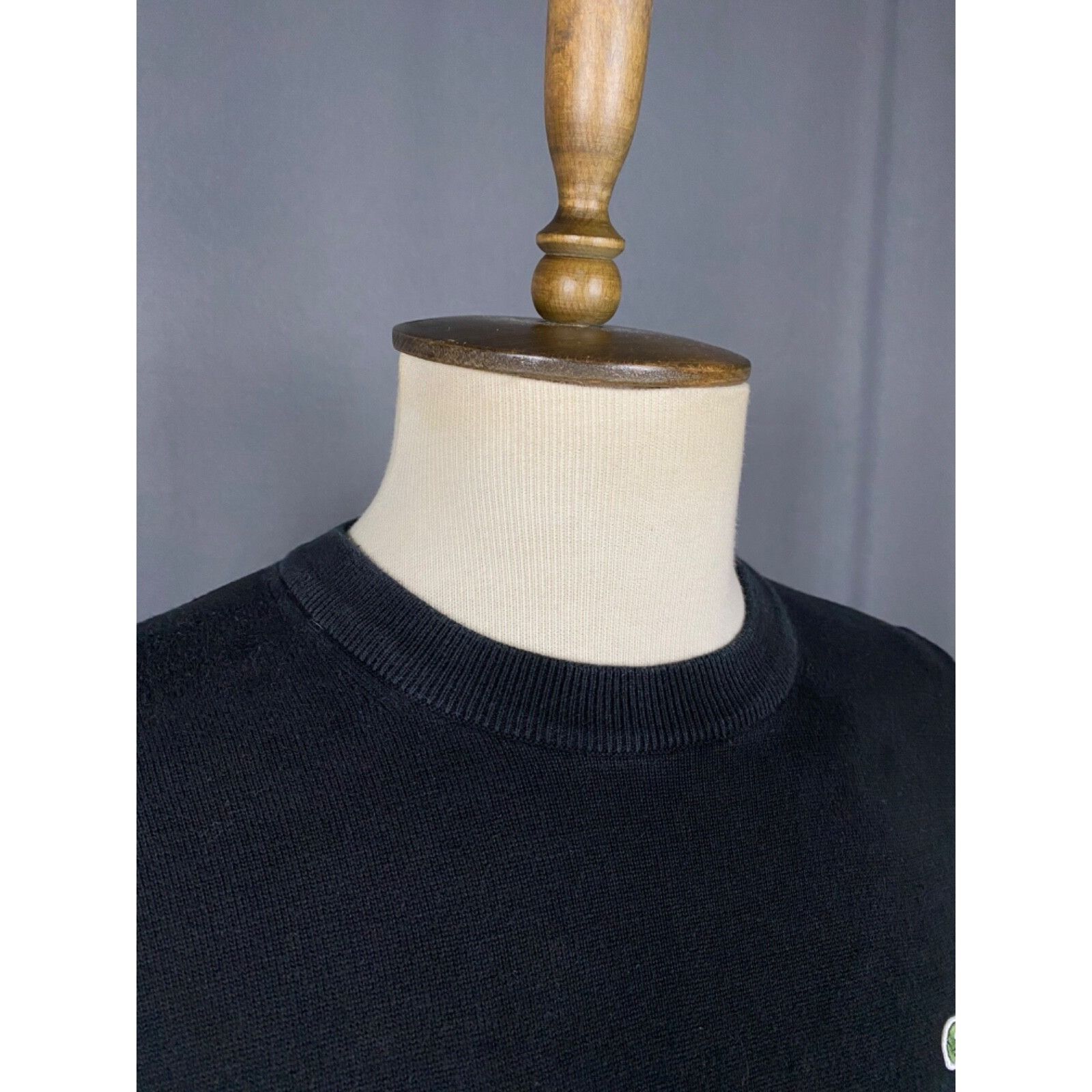 Lacoste Lacoste Small Logo Men's Black Crewneck Sweater Size S Size US S / EU 44-46 / 1 - 6 Thumbnail