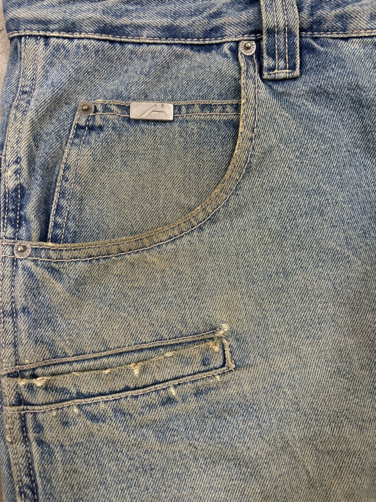 Southpole Vintage Assassyn Jeanz Mud Wash Utility Baggy Grunge Jeans Size US 34 / EU 50 - 5 Thumbnail