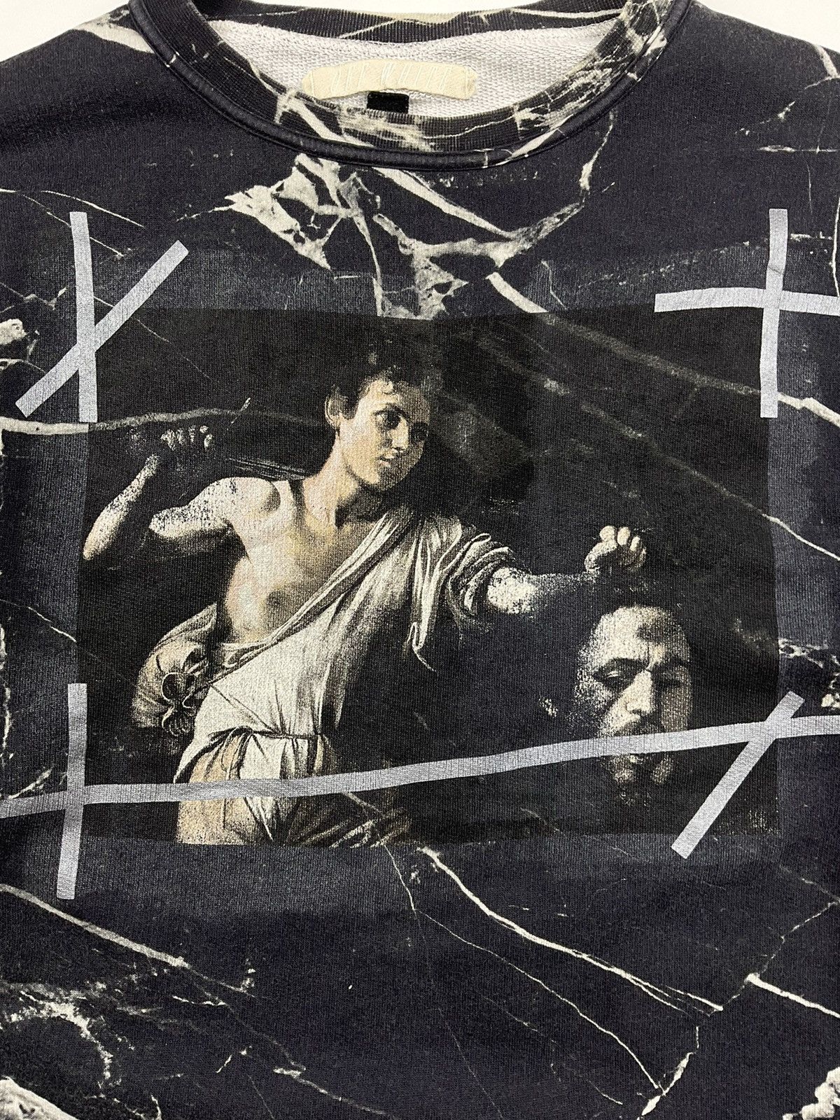 Off White Caravaggio Marble Sweatshirt