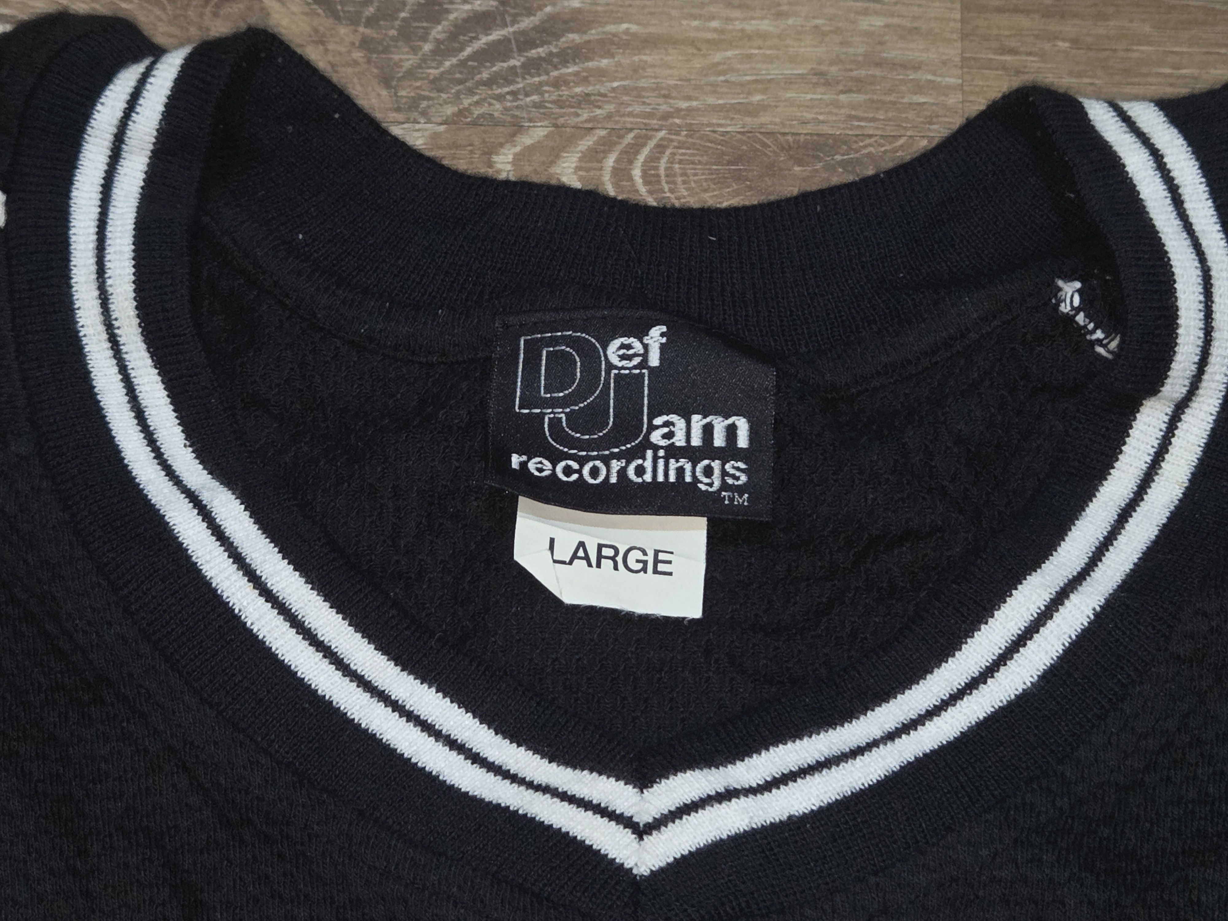 Rap Tees Vintage 90s Hip Hop Label DEF JAM RECORDINGS Raptee T Shirt Size US L / EU 52-54 / 3 - 4 Thumbnail